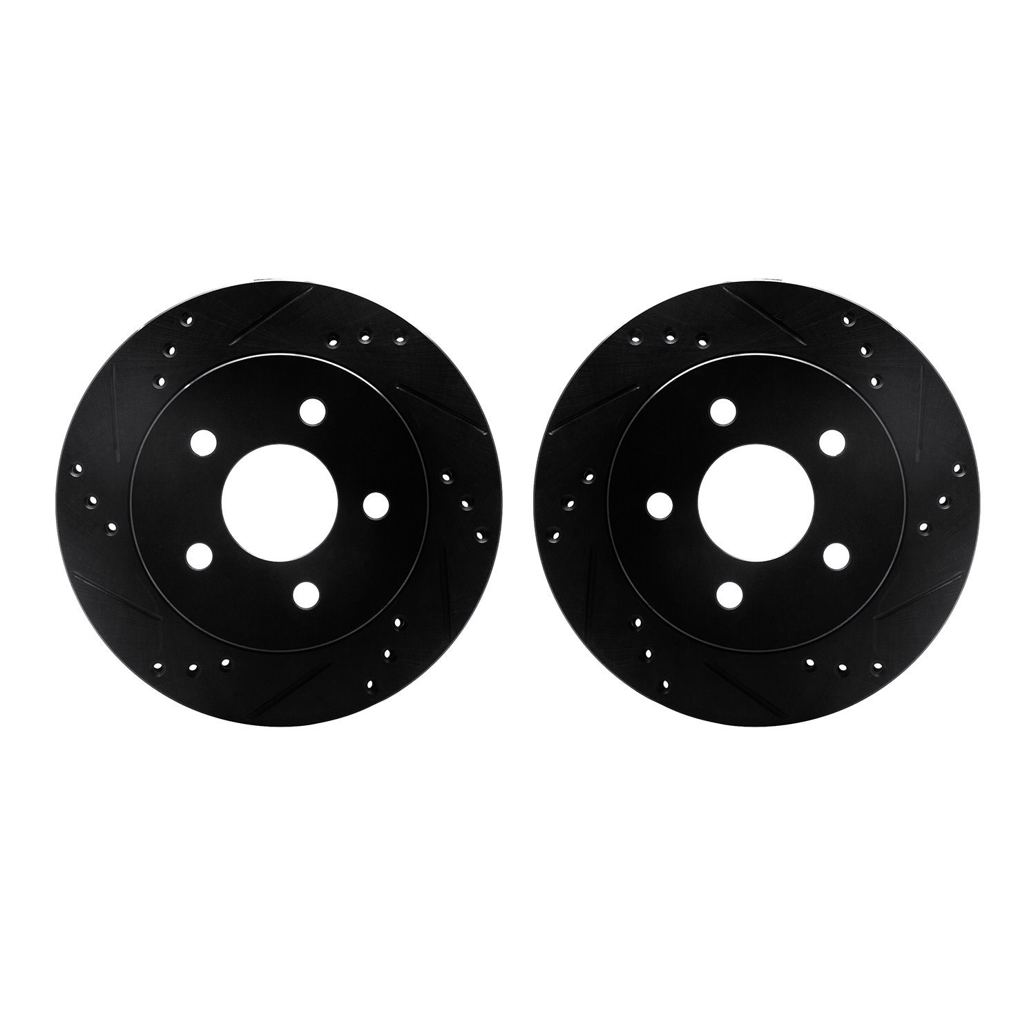 Drilled/Slotted Brake Rotors [Black], 1990-1992