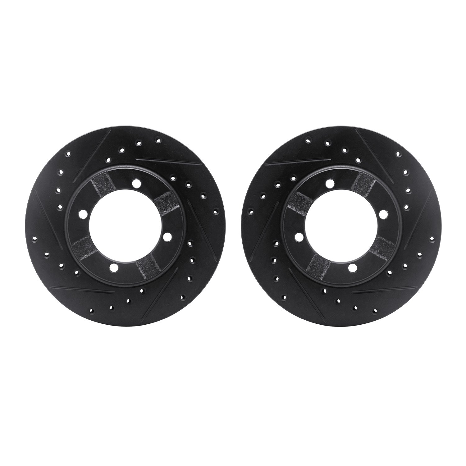 Drilled/Slotted Brake Rotors [Black], 1983-1991 Multiple Makes/Models