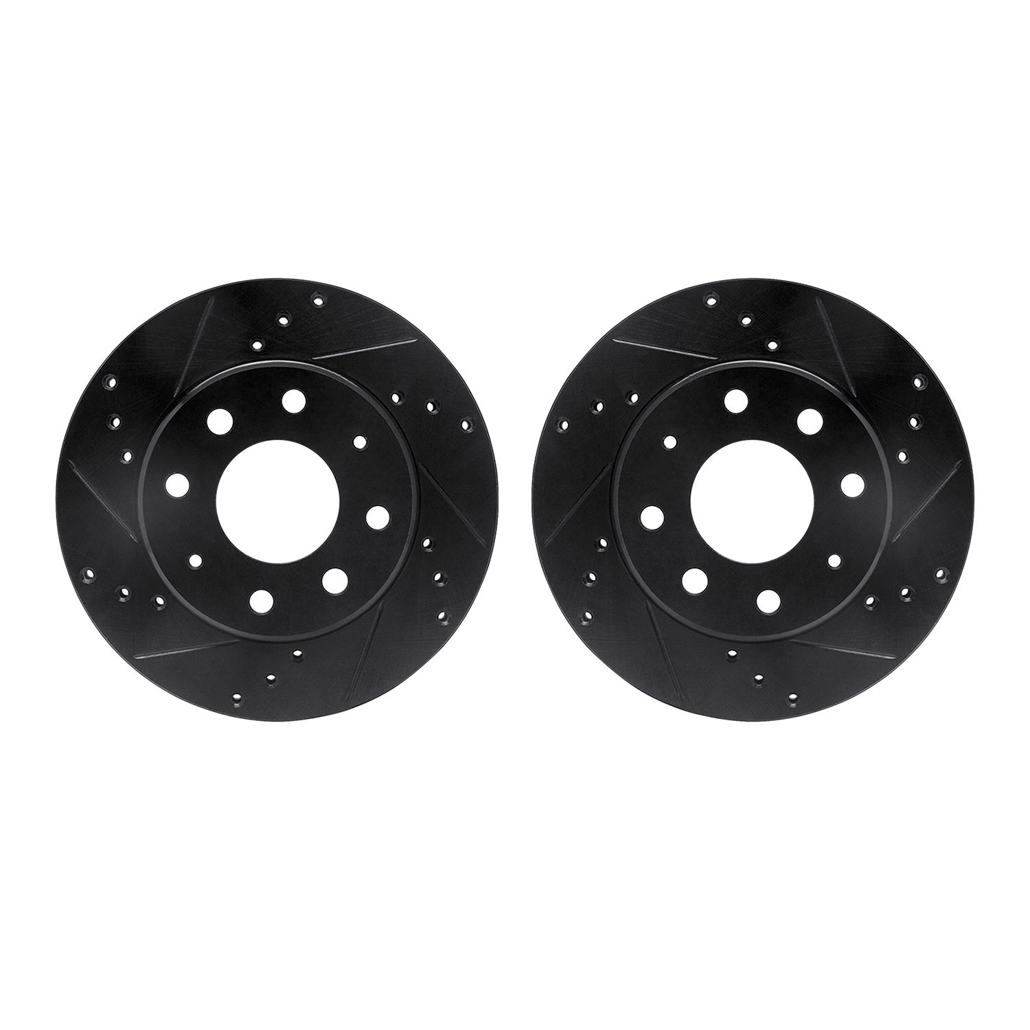 Drilled/Slotted Brake Rotors [Black], 1988-2007 Multiple Makes/Models