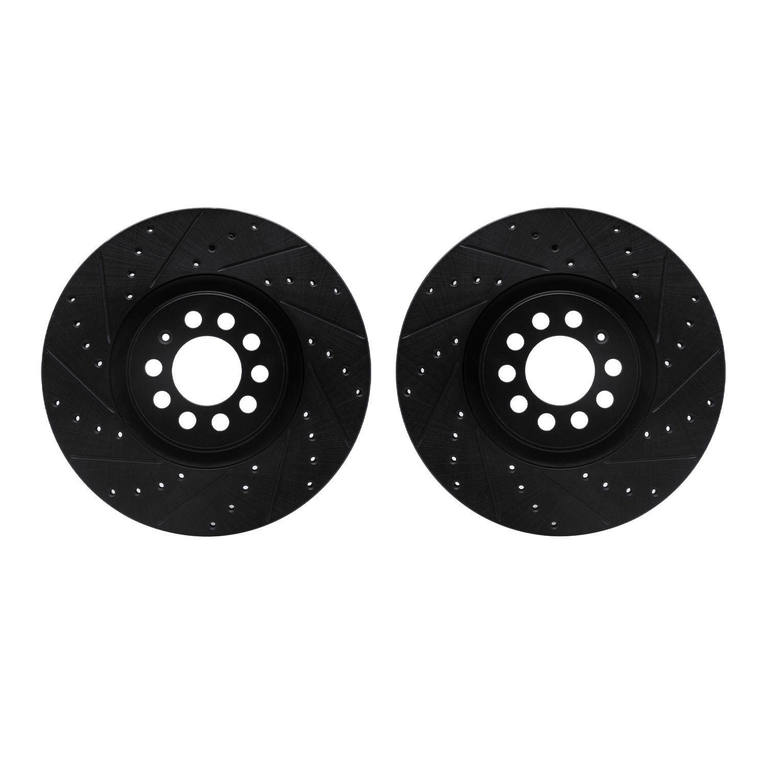 Drilled/Slotted Brake Rotors [Black], 2000-2006 Audi/Volkswagen