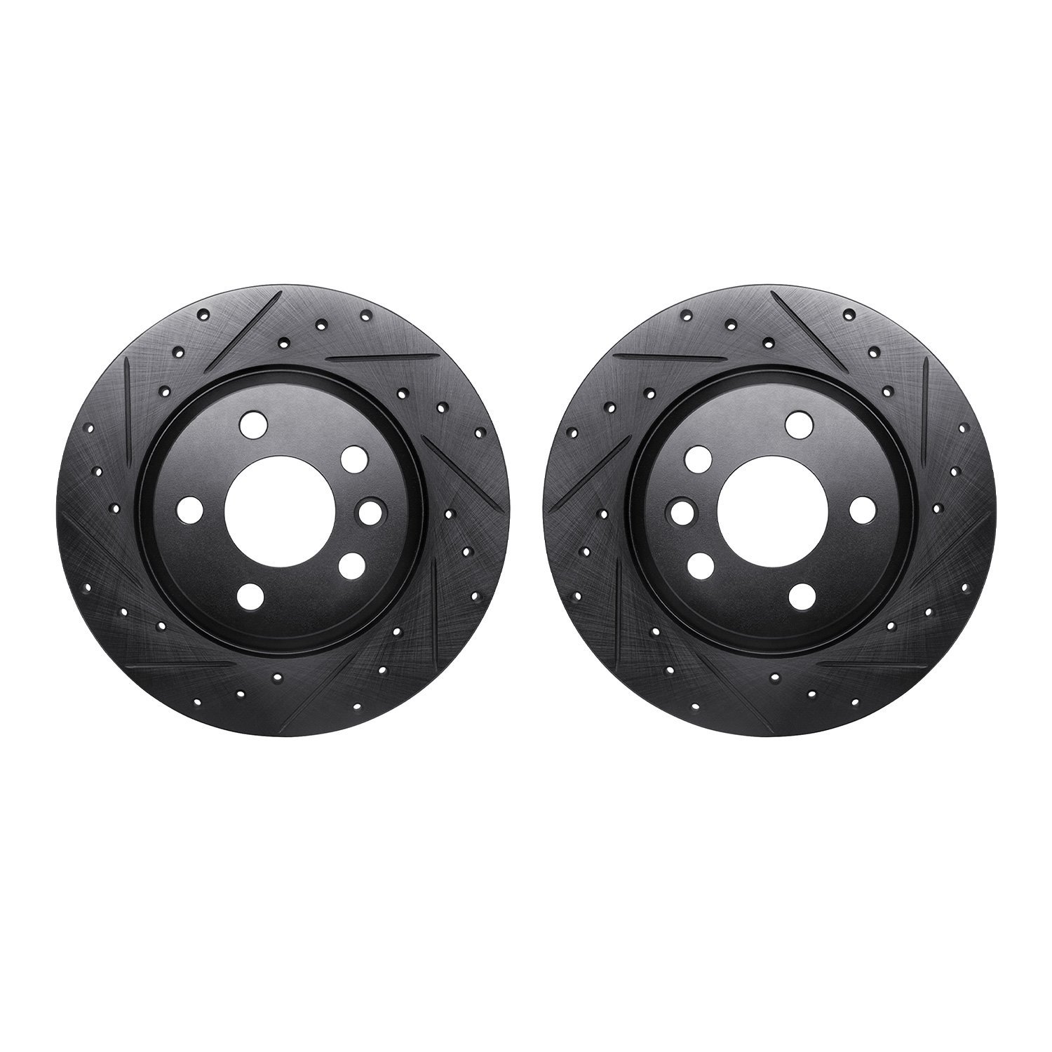 Drilled/Slotted Brake Rotors [Black], 2001-2003 Audi/Volkswagen