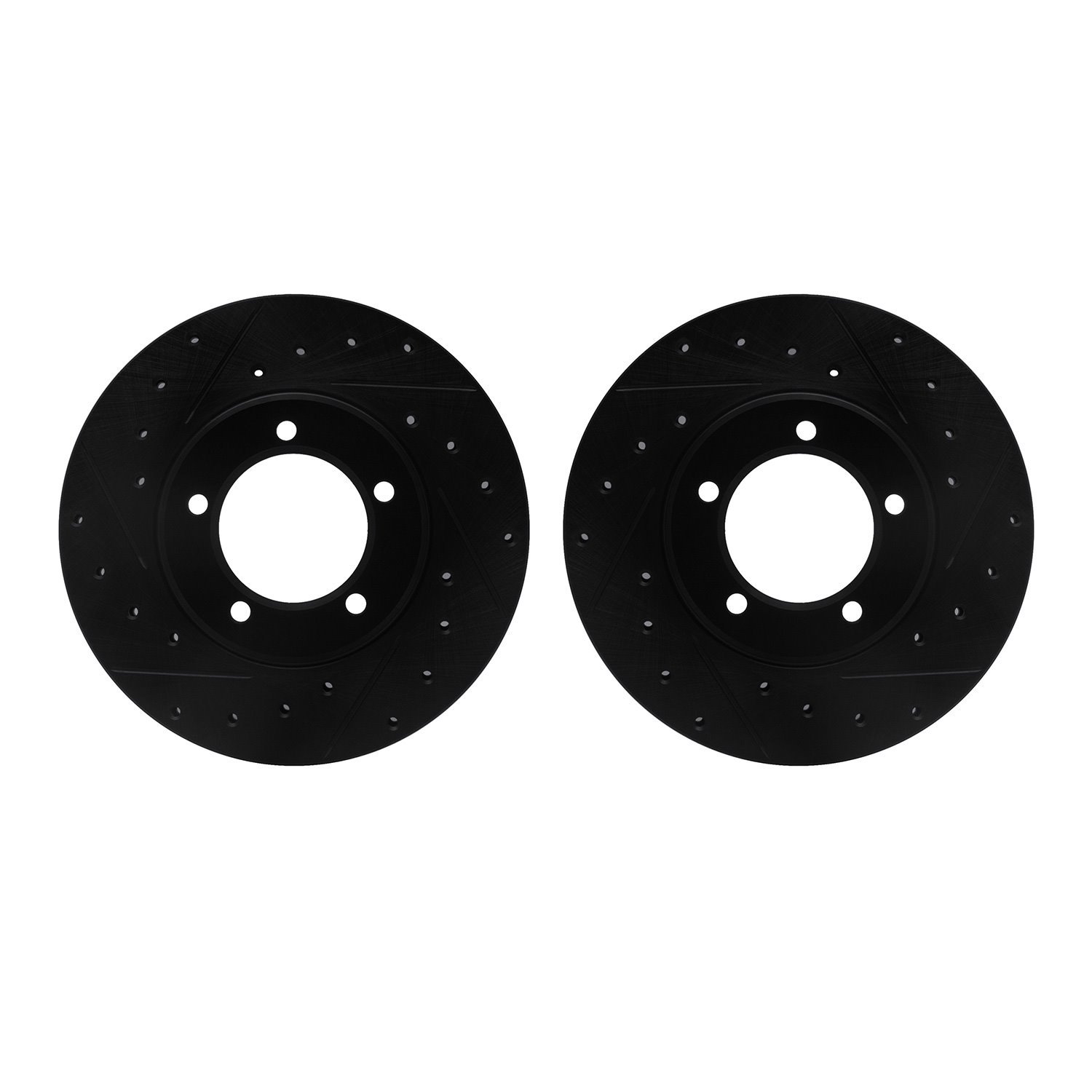 Drilled/Slotted Brake Rotors [Black], 1979-1983 Lexus/Toyota/Scion