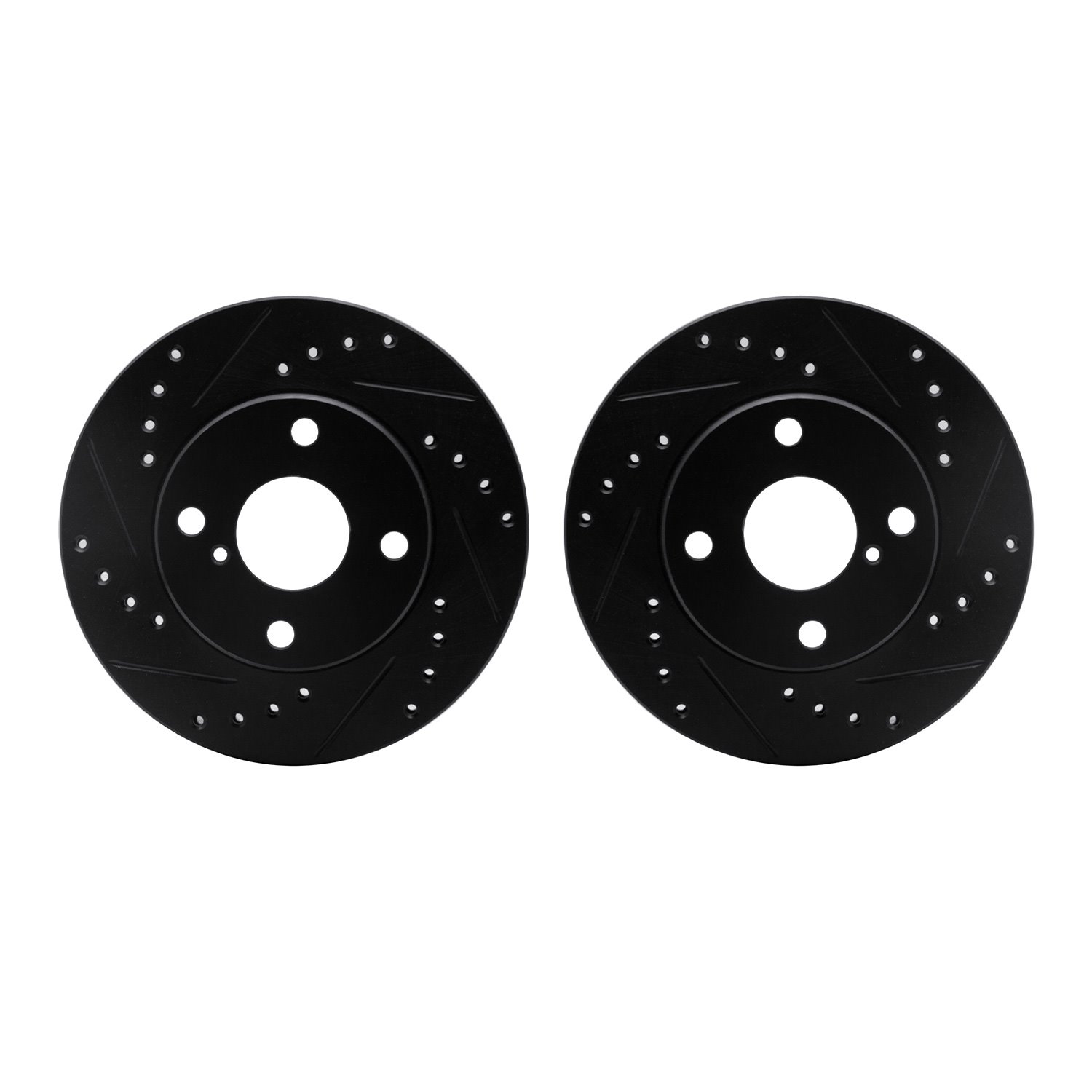 Drilled/Slotted Brake Rotors [Black], 1990-1993