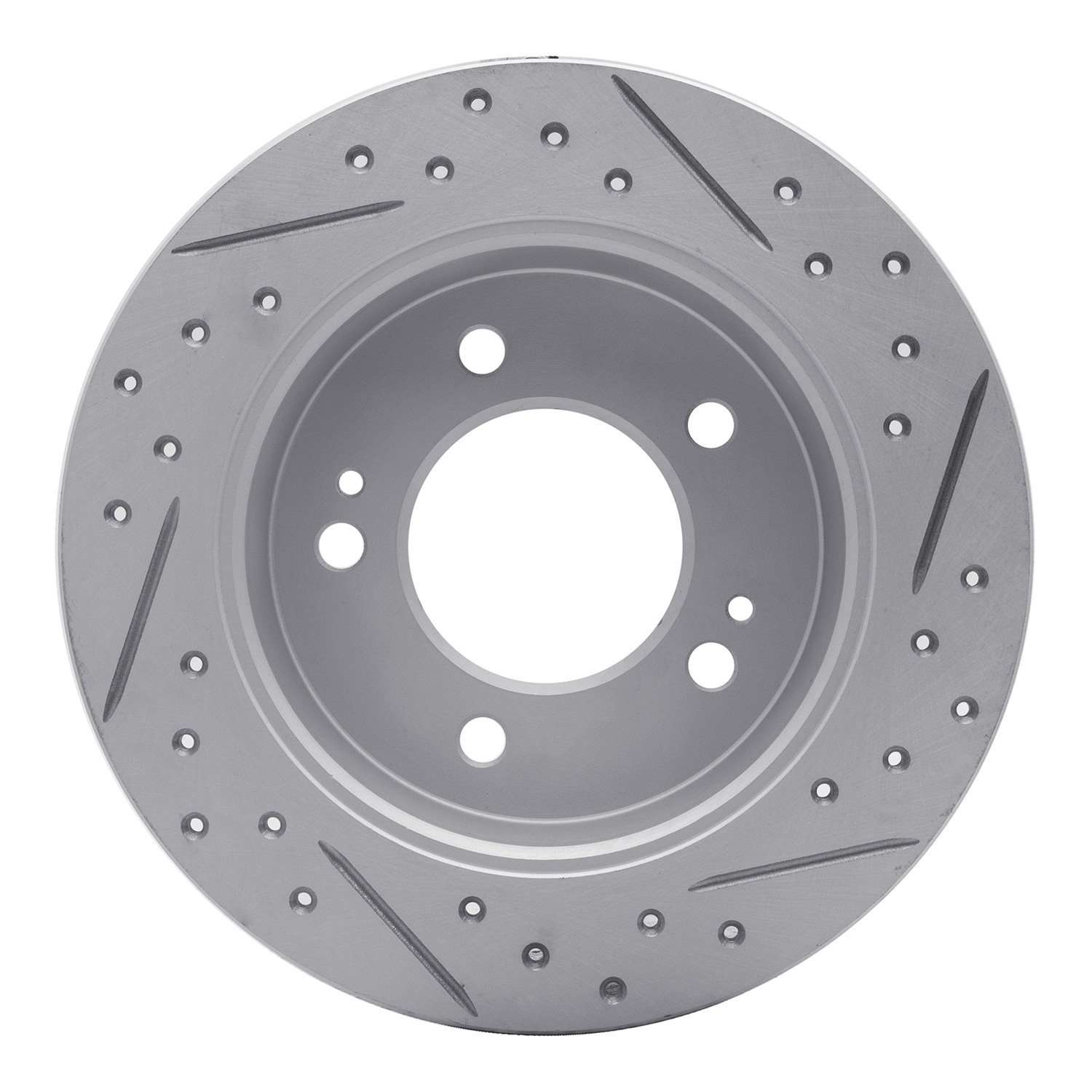 830-03037L Geoperformance Drilled/Slotted Brake Rotor, Fits Select Kia/Hyundai/Genesis, Position: Rear Left