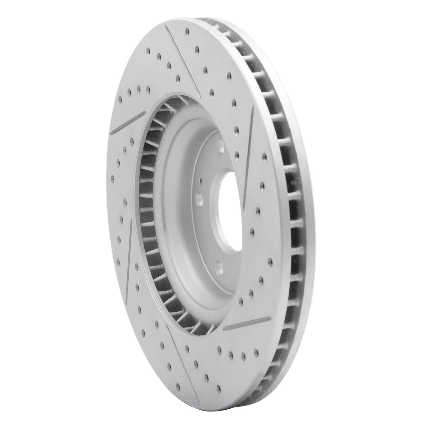 830-03064L Geoperformance Drilled/Slotted Brake Rotor, Fits Select Kia/Hyundai/Genesis, Position: Front Left