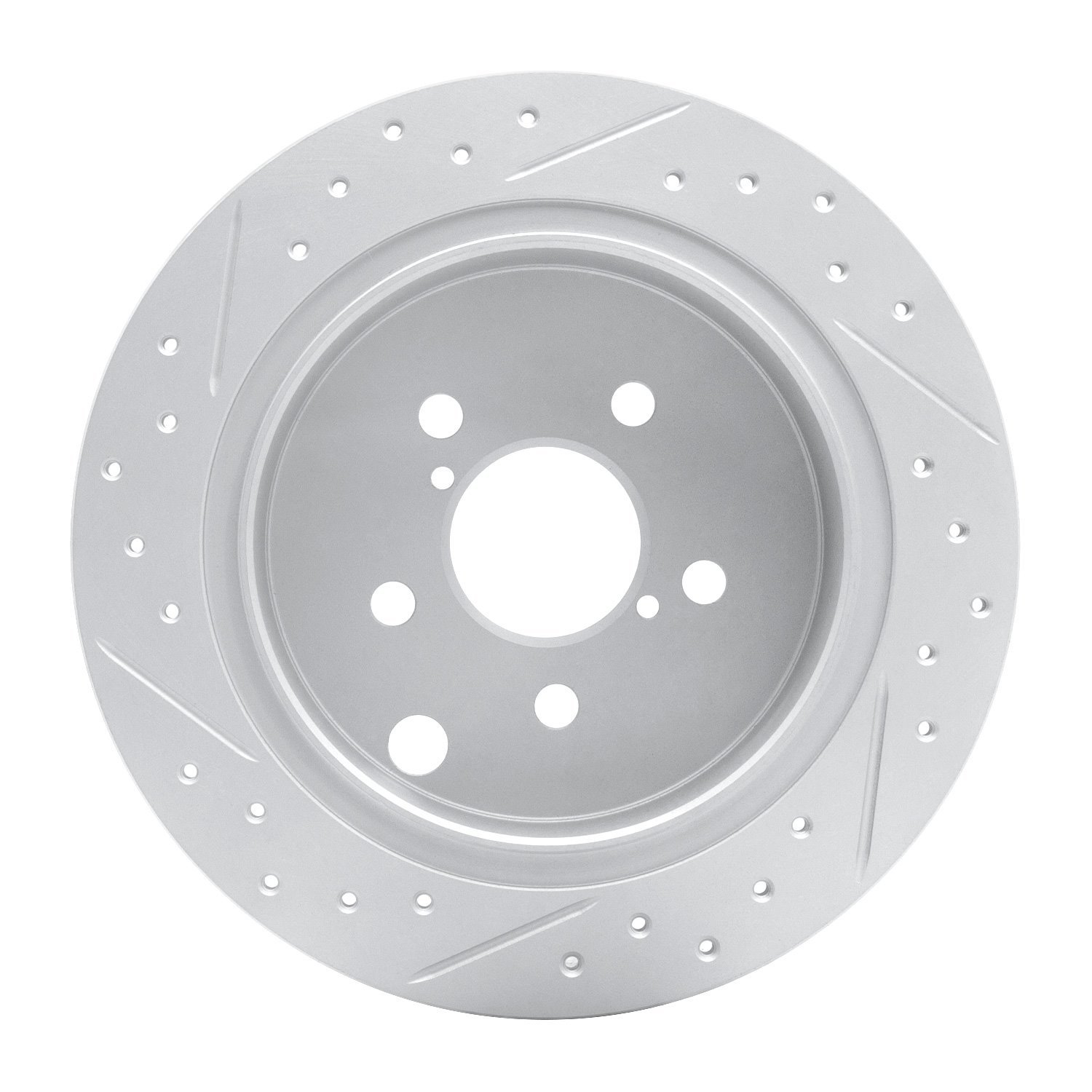 830-13025R Geoperformance Drilled/Slotted Brake Rotor, Fits Select Subaru, Position: Rear Right