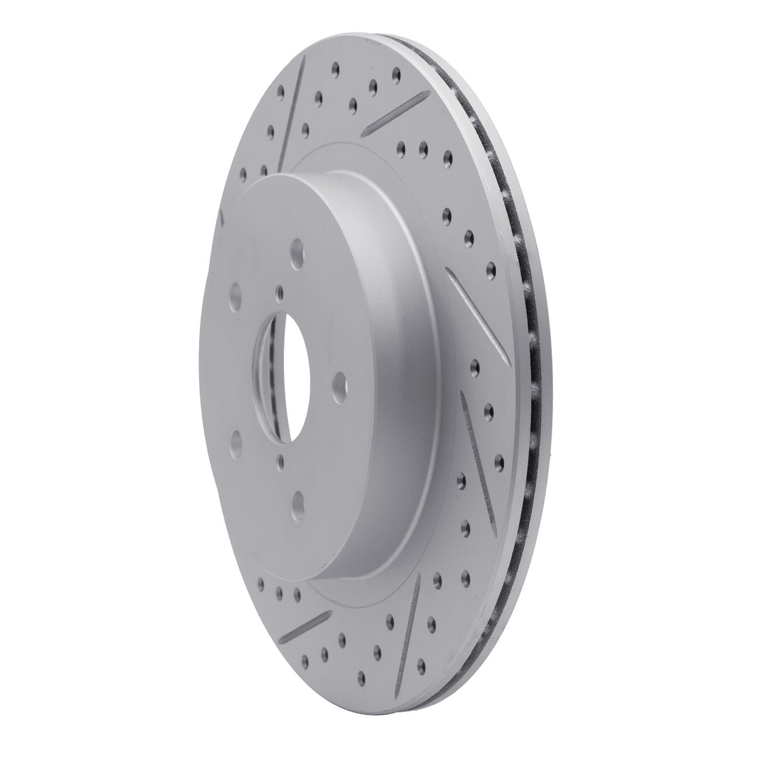 830-13028L Geoperformance Drilled/Slotted Brake Rotor, Fits Select Subaru, Position: Rear Left