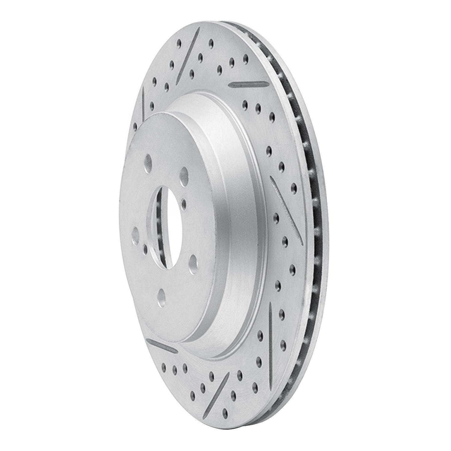 830-13047L Geoperformance Drilled/Slotted Brake Rotor, Fits Select Subaru, Position: Rear Left