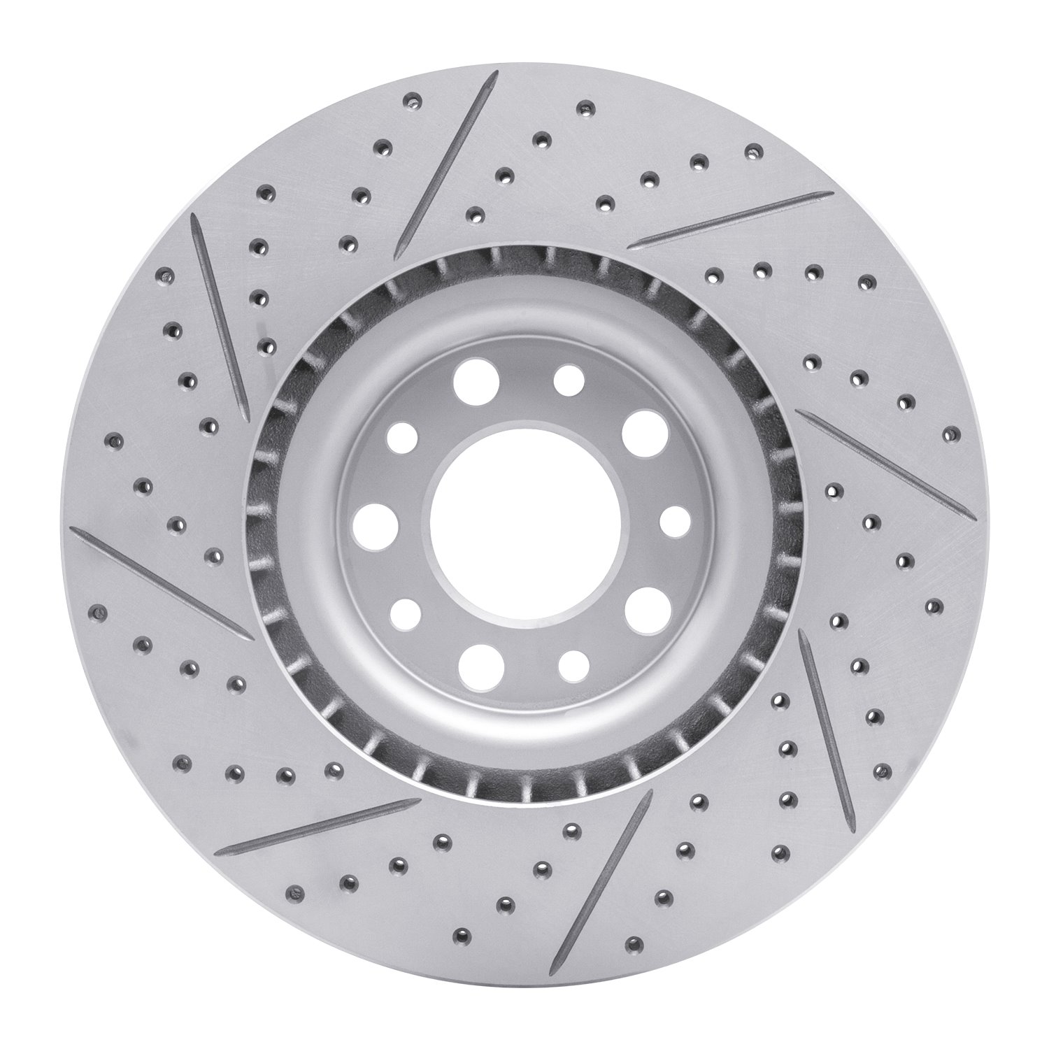 830-16012R Geoperformance Drilled/Slotted Brake Rotor, 2017-2021 Alfa Romeo, Position: Front Right