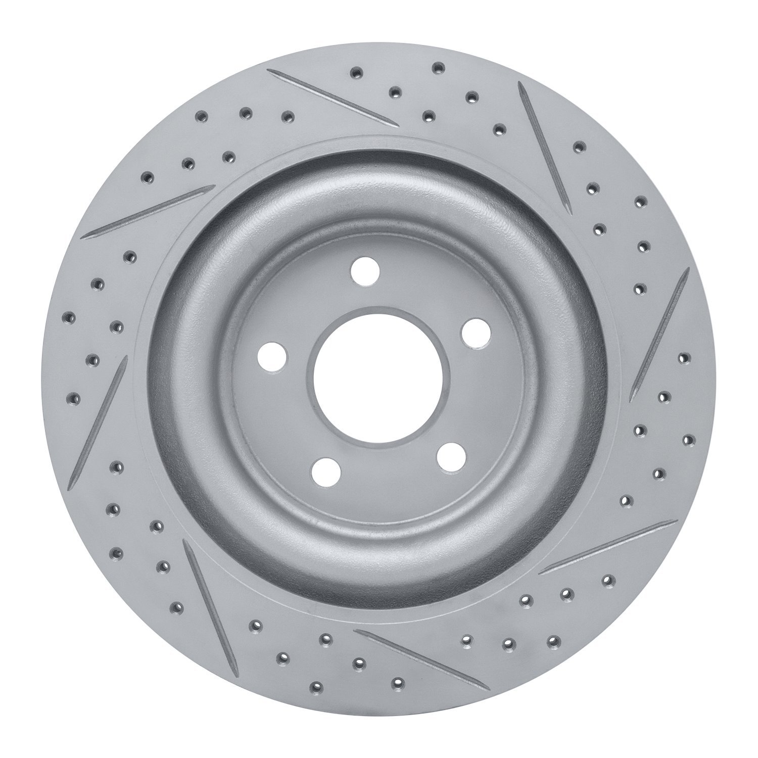 830-20018L Geoperformance Drilled/Slotted Brake Rotor, 2006-2015 Jaguar, Position: Rear Left