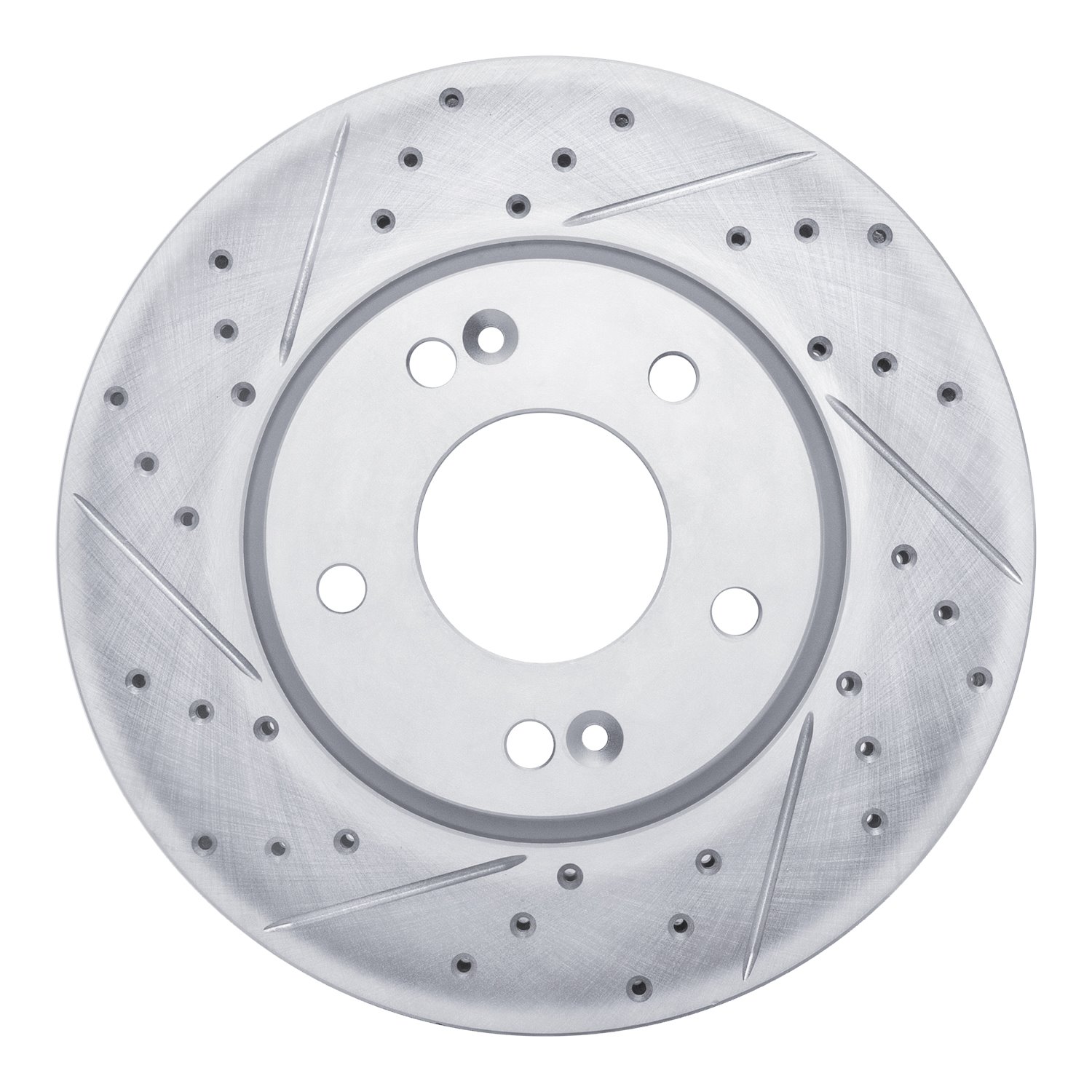 830-21011L Geoperformance Drilled/Slotted Brake Rotor, 2010-2013 Kia/Hyundai/Genesis, Position: Front Left