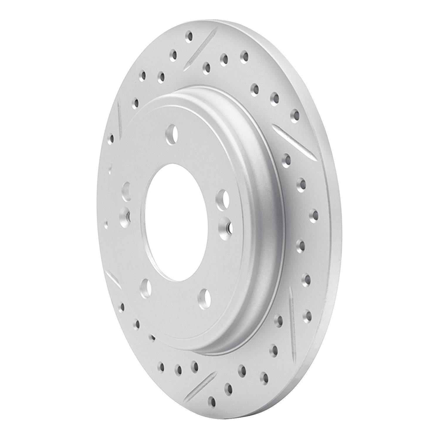 830-21034L Geoperformance Drilled/Slotted Brake Rotor, Fits Select Kia/Hyundai/Genesis, Position: Rear Left