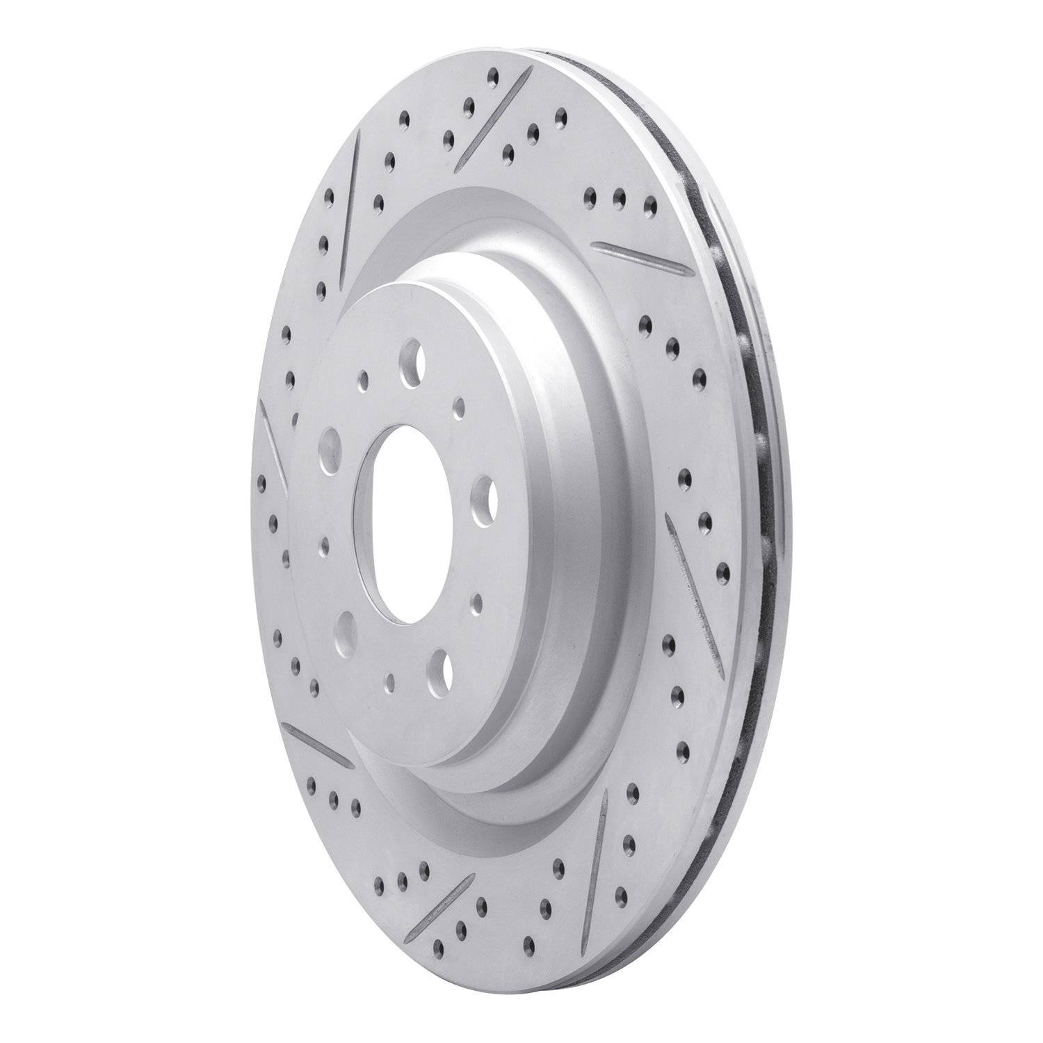 Geoperformance Drilled/Slotted Brake Rotor, Fits Select Tesla