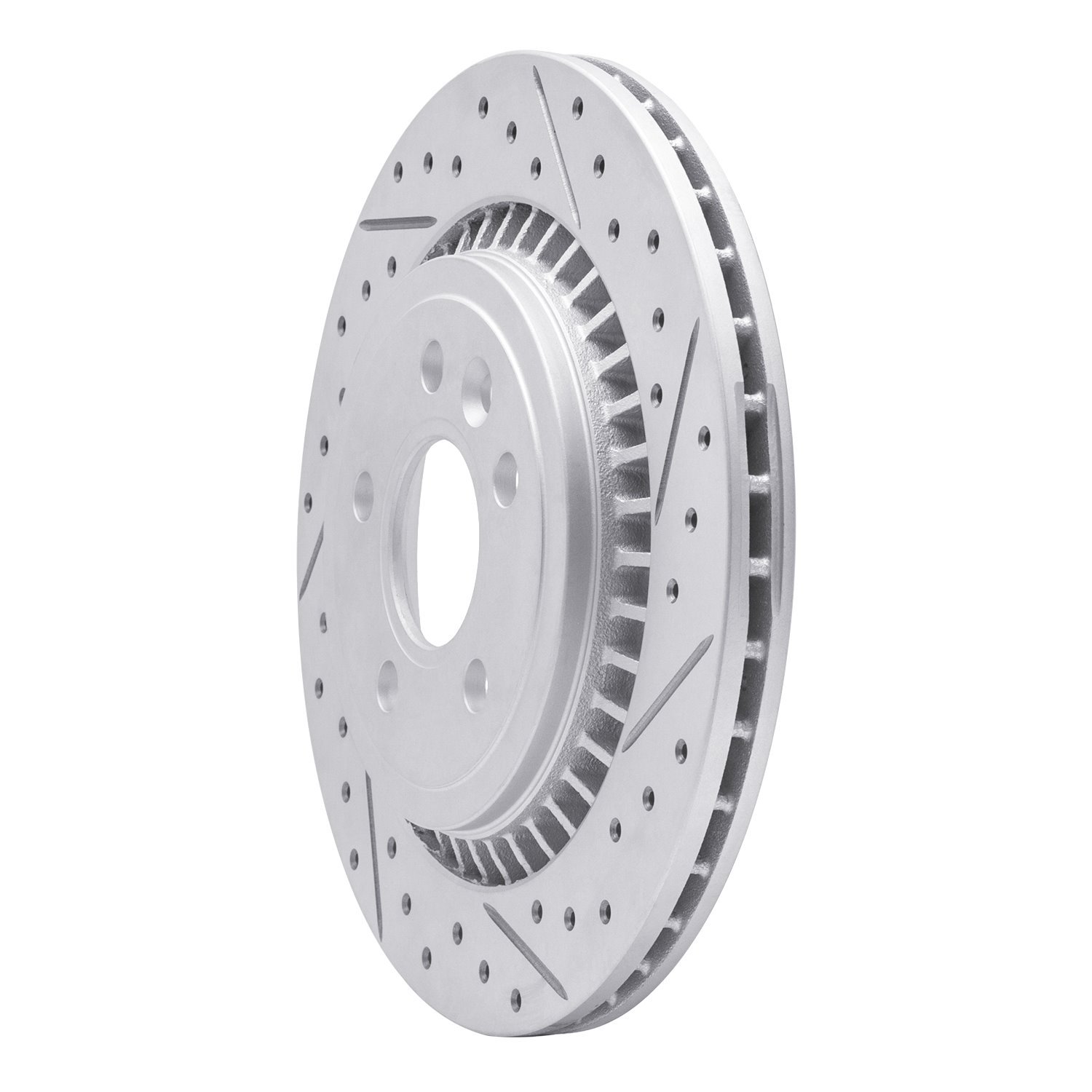 830-27060R Geoperformance Drilled/Slotted Brake Rotor, 2008-2018 Volvo, Position: Rear Right