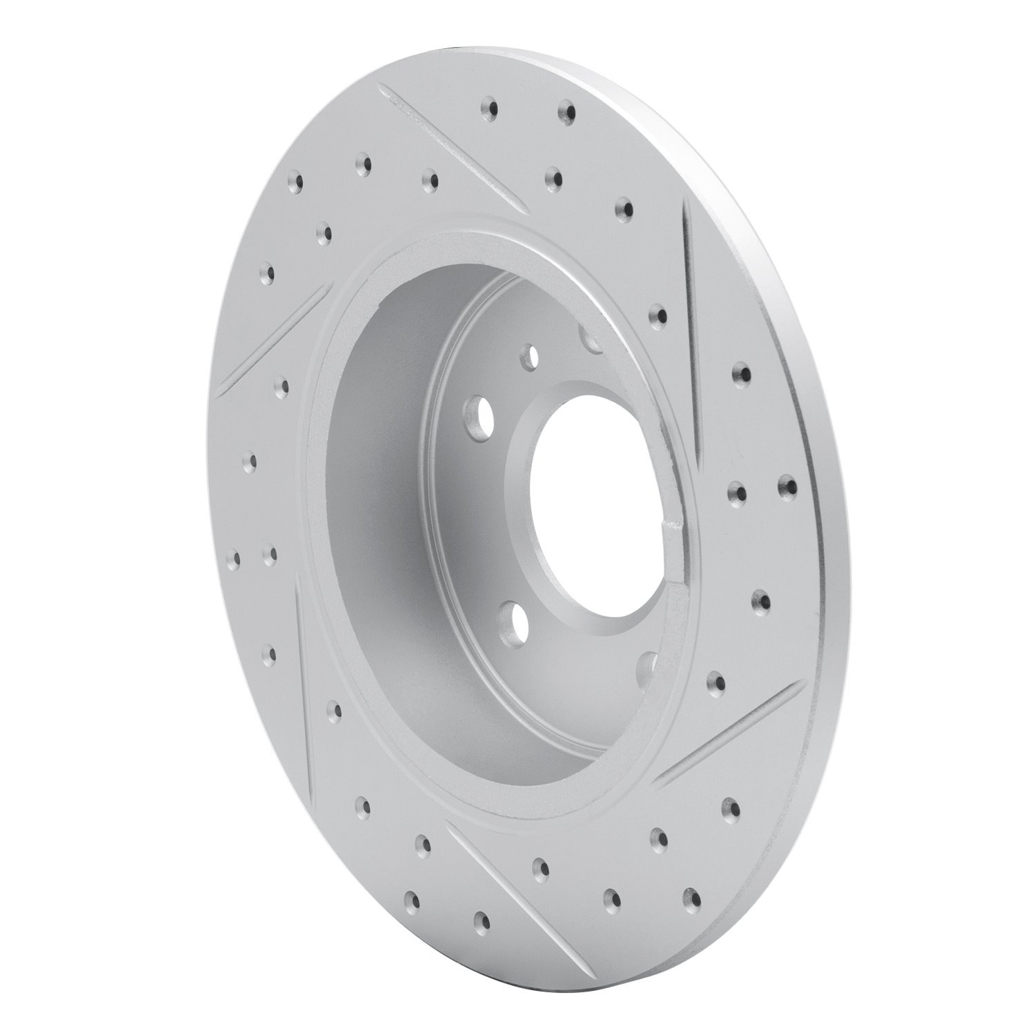 830-45013L Geoperformance Drilled/Slotted Brake Rotor, 2006-2011 GM, Position: Rear Left