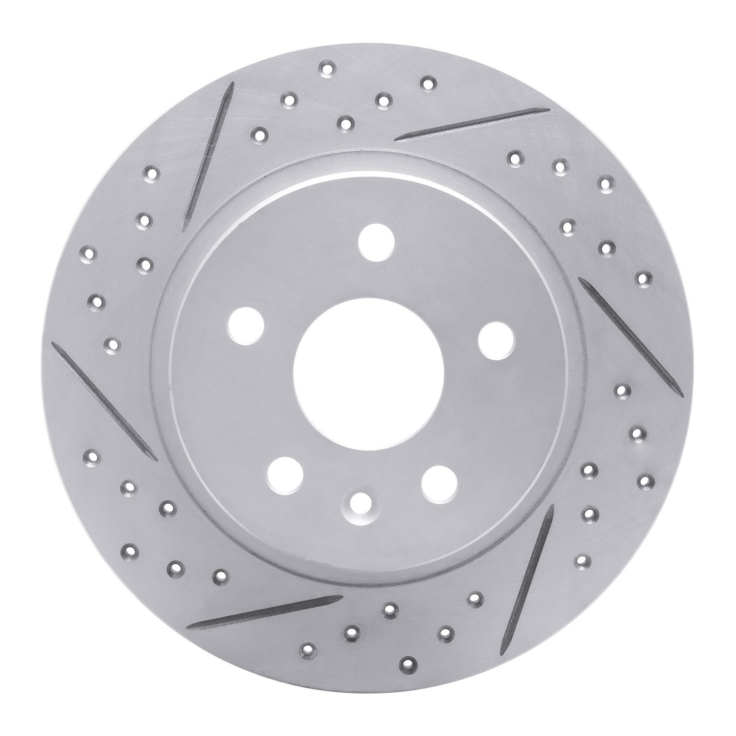 830-45018L Geoperformance Drilled/Slotted Brake Rotor, Fits Select GM, Position: Rear Left