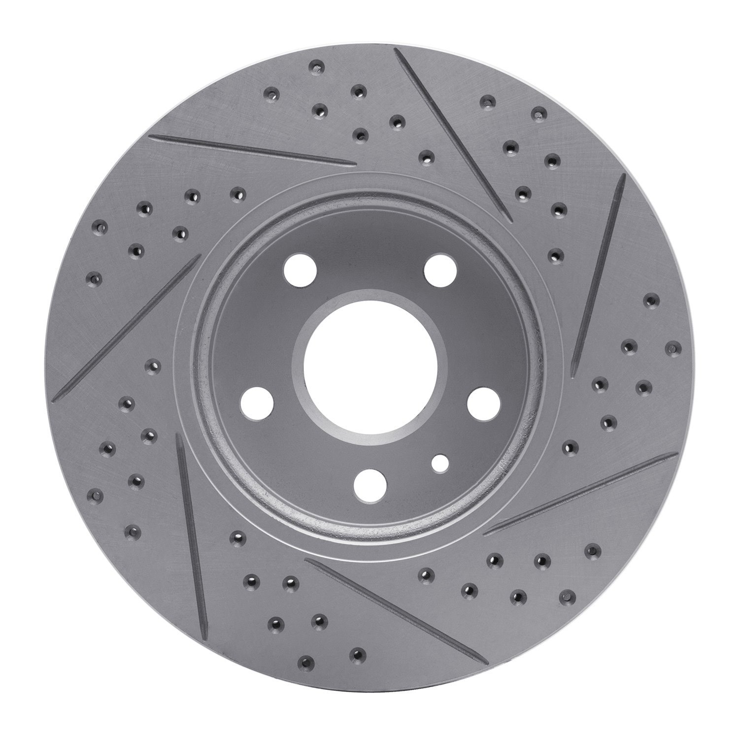 830-46025L Geoperformance Drilled/Slotted Brake Rotor, 2008-2014 GM, Position: Front Left