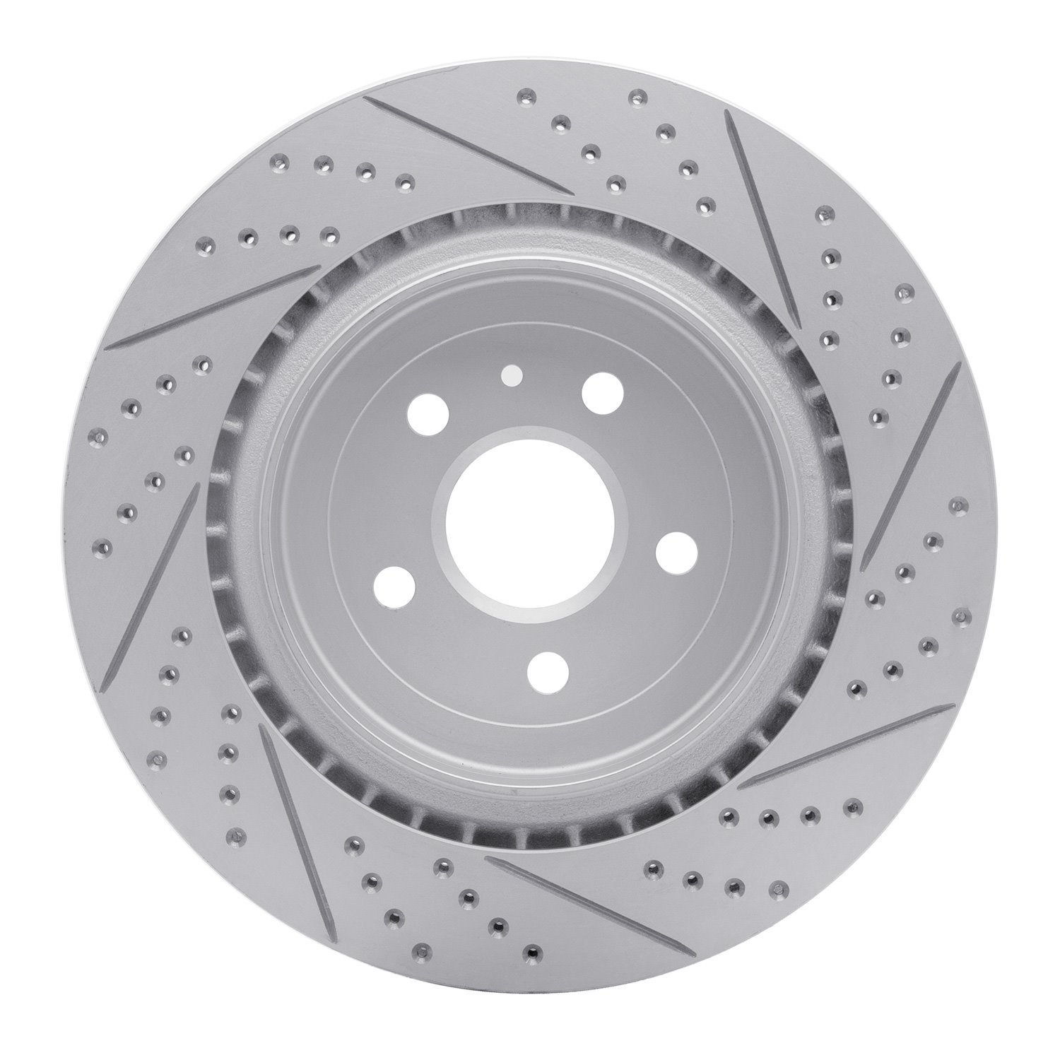 830-47039L Geoperformance Drilled/Slotted Brake Rotor, Fits Select GM, Position: Rear Left