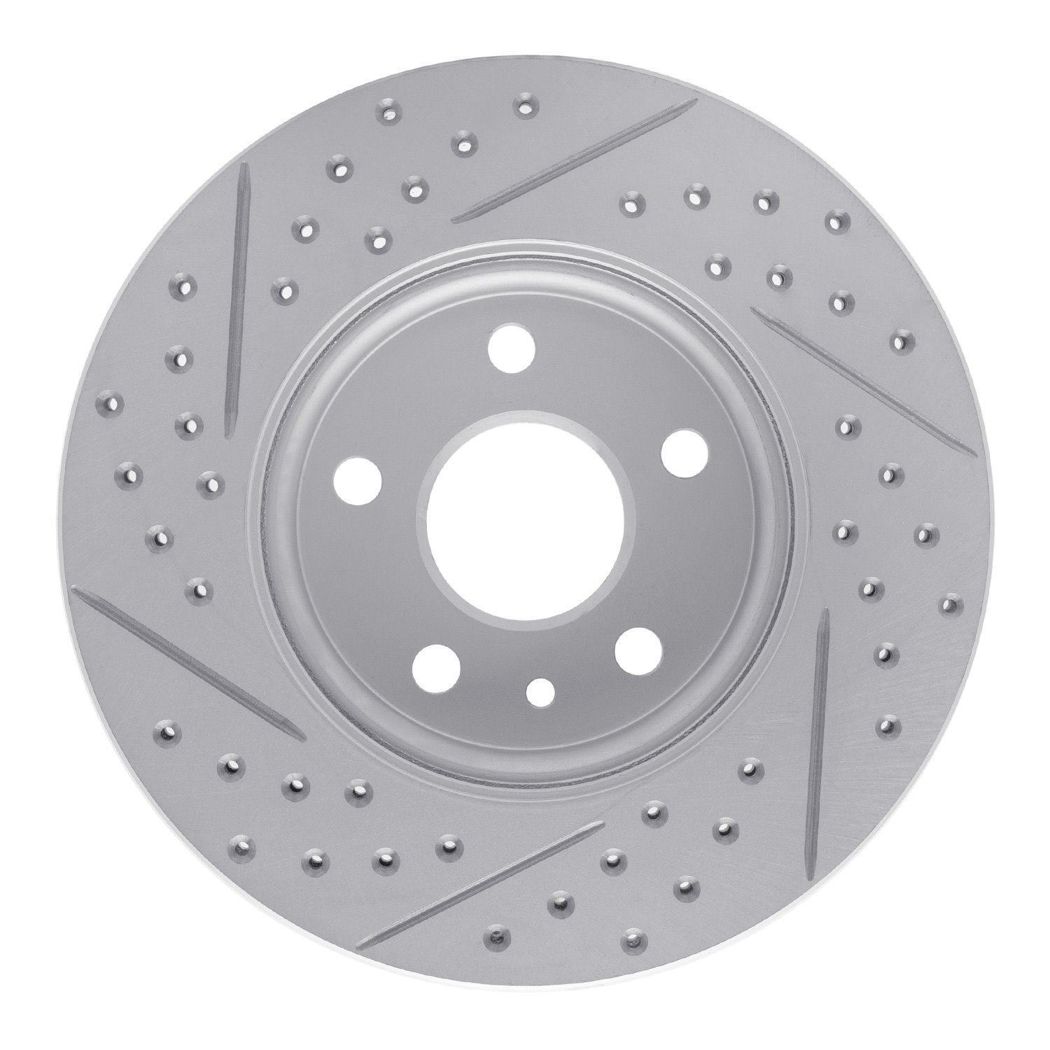 830-47043R Geoperformance Drilled/Slotted Brake Rotor, Fits Select GM, Position: Front Right