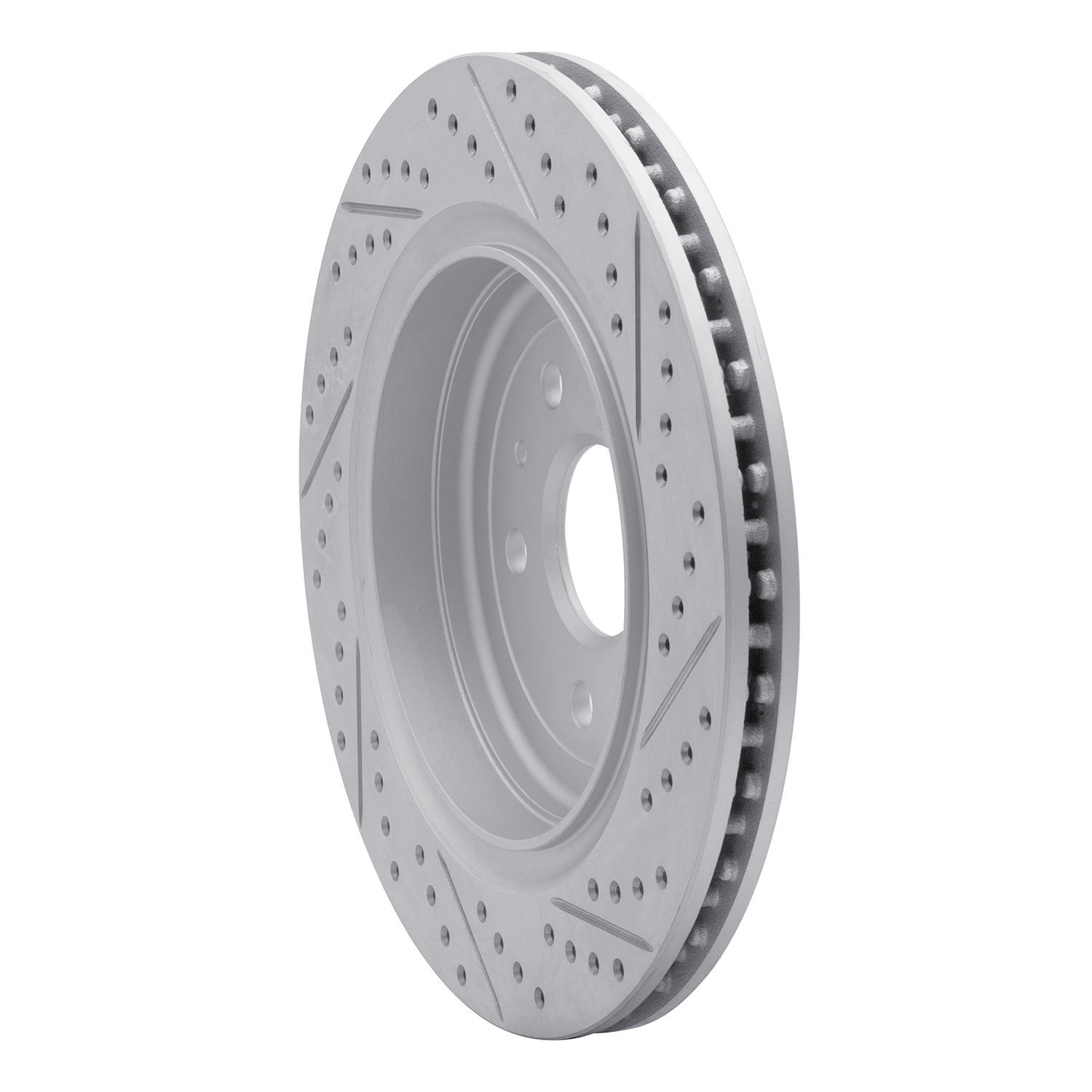 830-47074L Geoperformance Drilled/Slotted Brake Rotor, Fits Select GM, Position: Rear Left