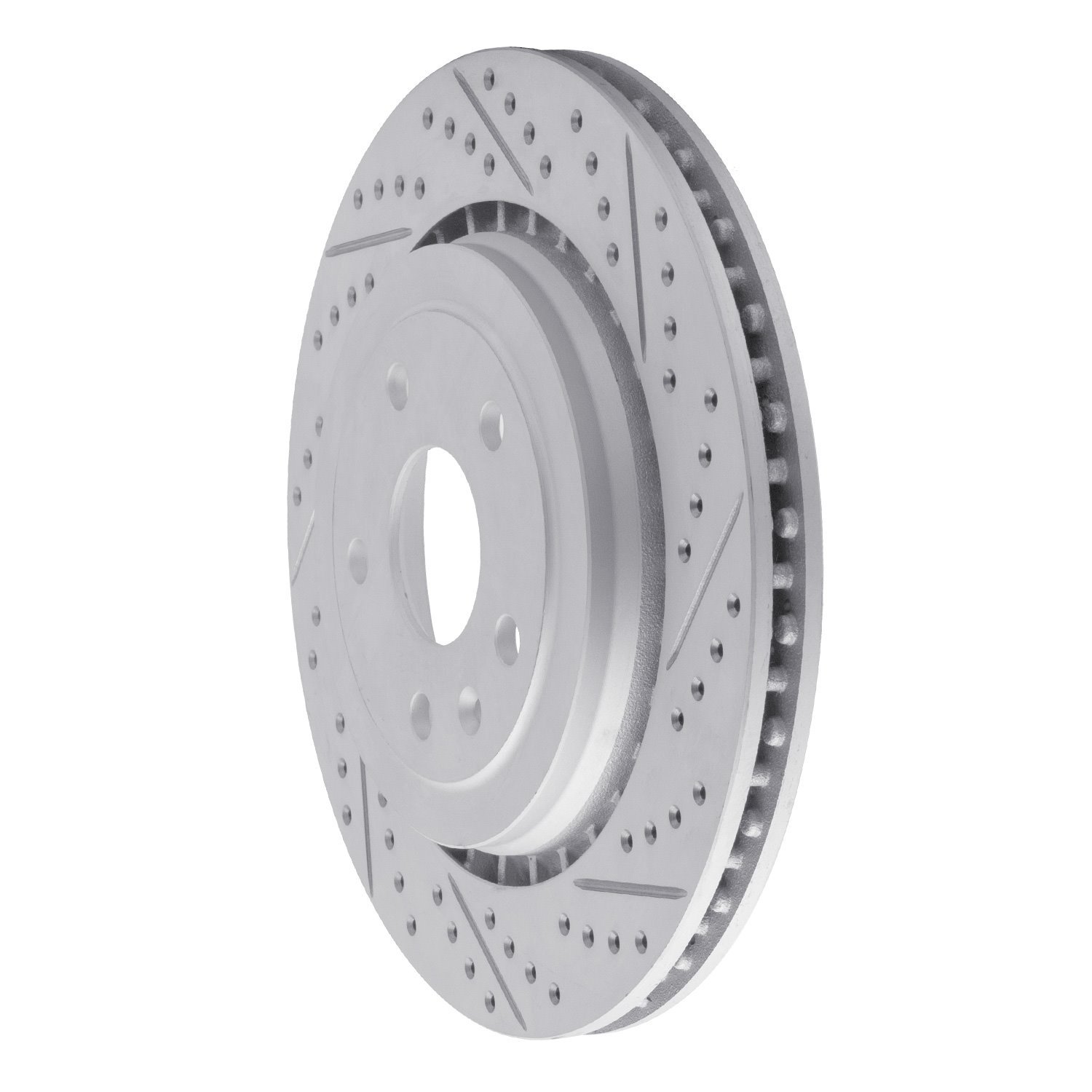 830-47074R Geoperformance Drilled/Slotted Brake Rotor, Fits Select GM, Position: Rear Right