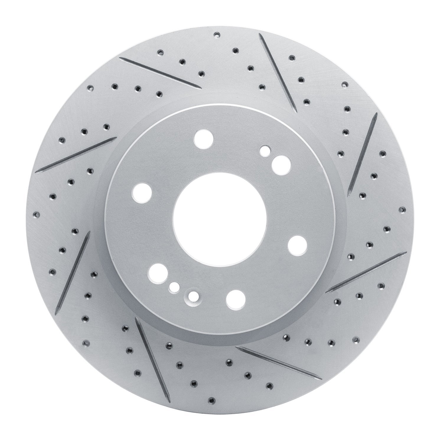 830-47080R Geoperformance Drilled/Slotted Brake Rotor, Fits Select GM, Position: Front Right