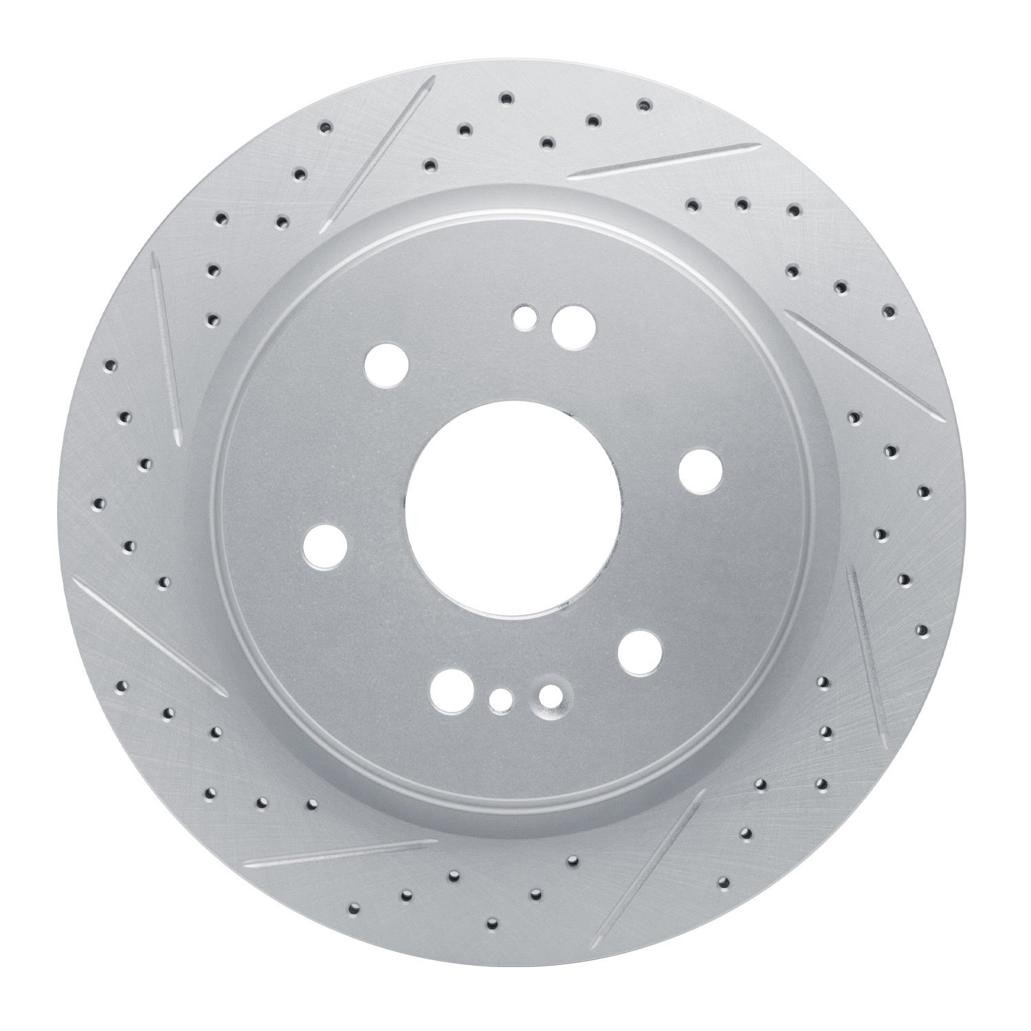 830-47081L Geoperformance Drilled/Slotted Brake Rotor, Fits Select GM, Position: Rear Left
