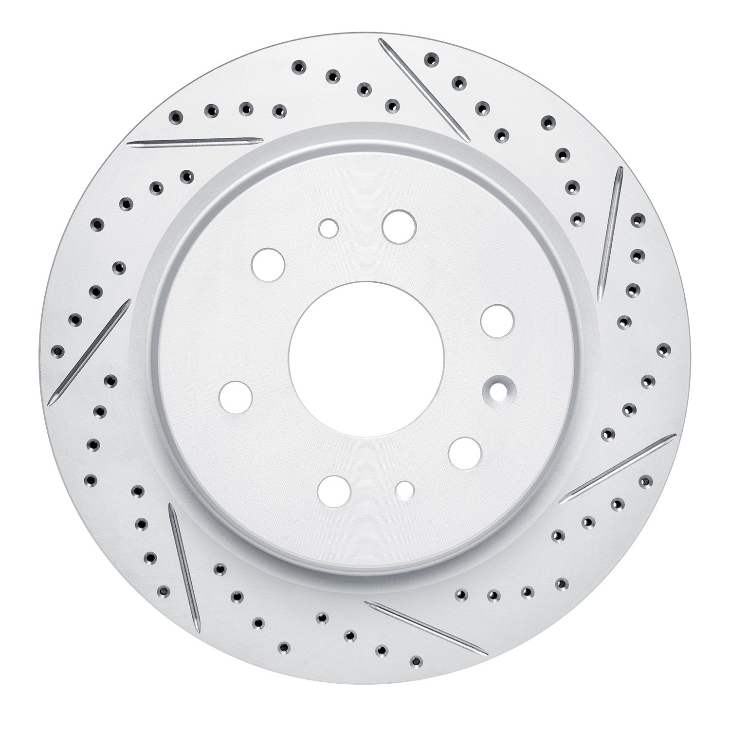 830-47081R Geoperformance Drilled/Slotted Brake Rotor, Fits Select GM, Position: Rear Right