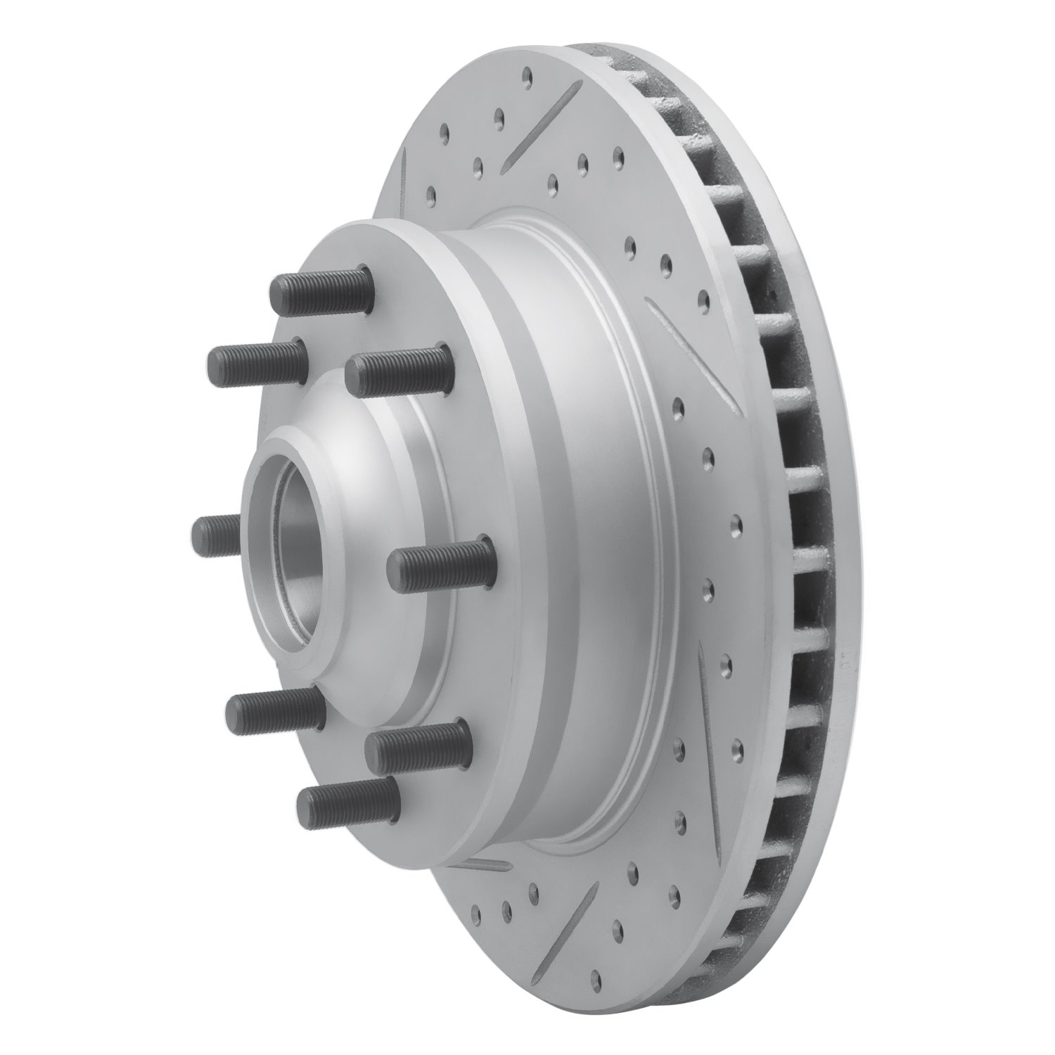 830-48004L Geoperformance Drilled/Slotted Brake Rotor, 1971-1995 Multiple Makes/Models, Position: Front Left