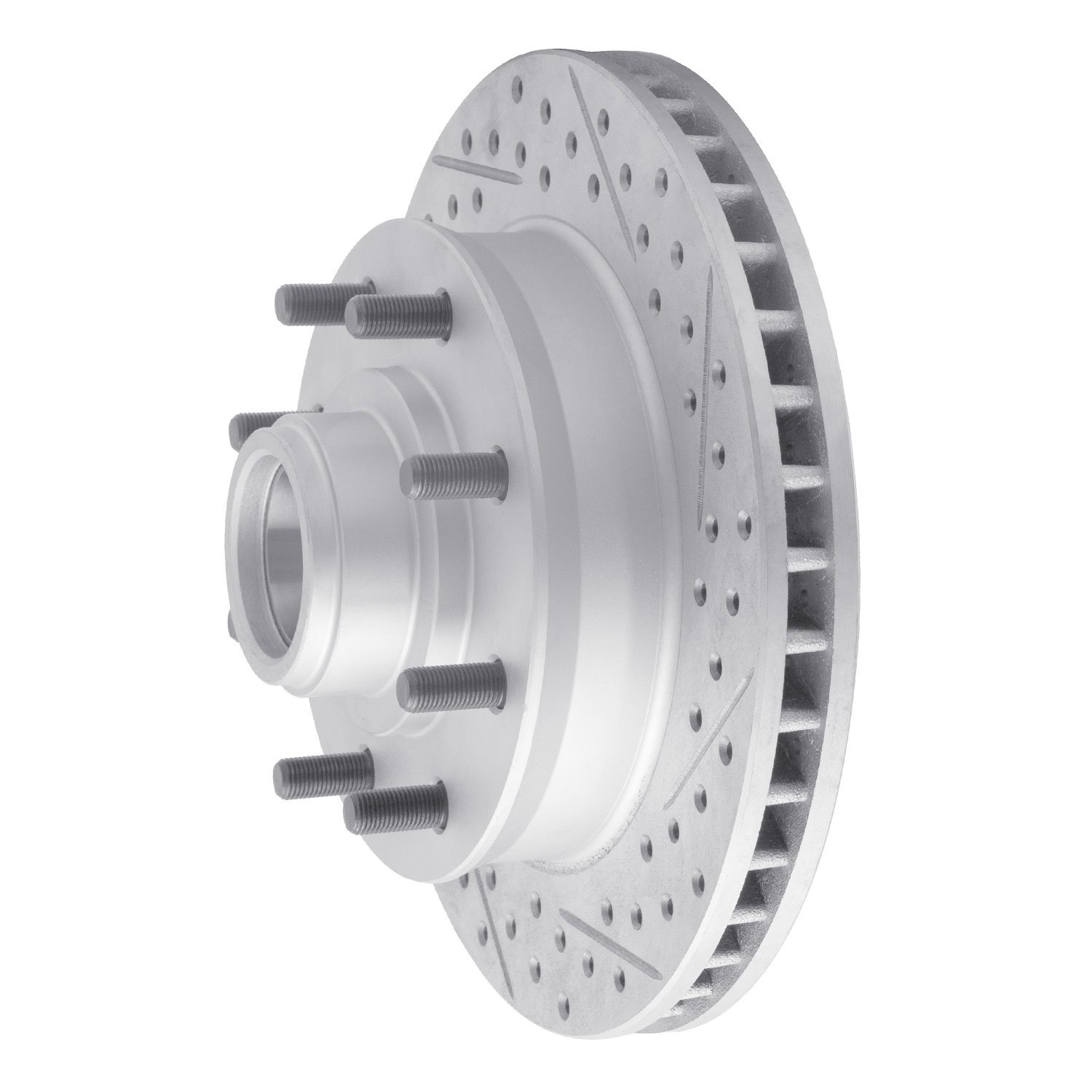 830-48023R Geoperformance Drilled/Slotted Brake Rotor, 1992-2002 GM, Position: Front Right