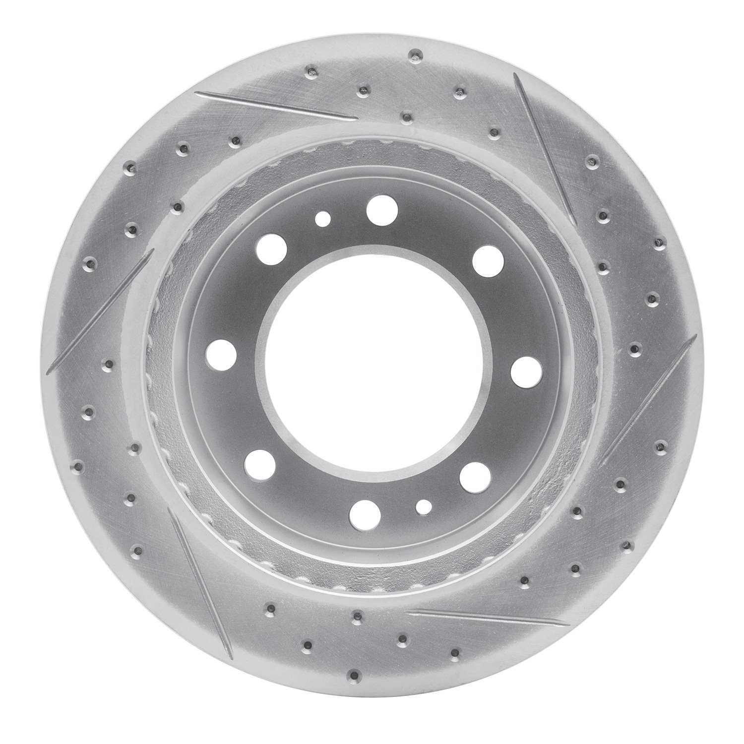 830-48038L Geoperformance Drilled/Slotted Brake Rotor, 1999-2020 GM, Position: Front Left