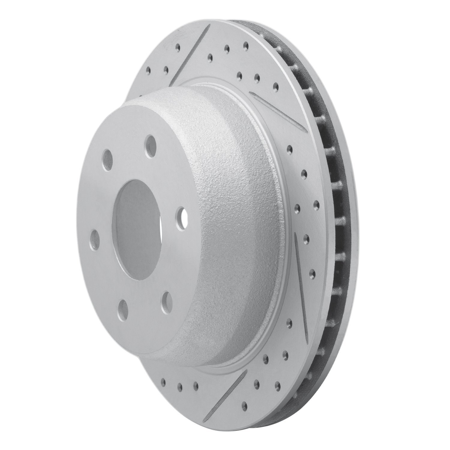 830-48041L Geoperformance Drilled/Slotted Brake Rotor, 2000-2014 GM, Position: Rear Left