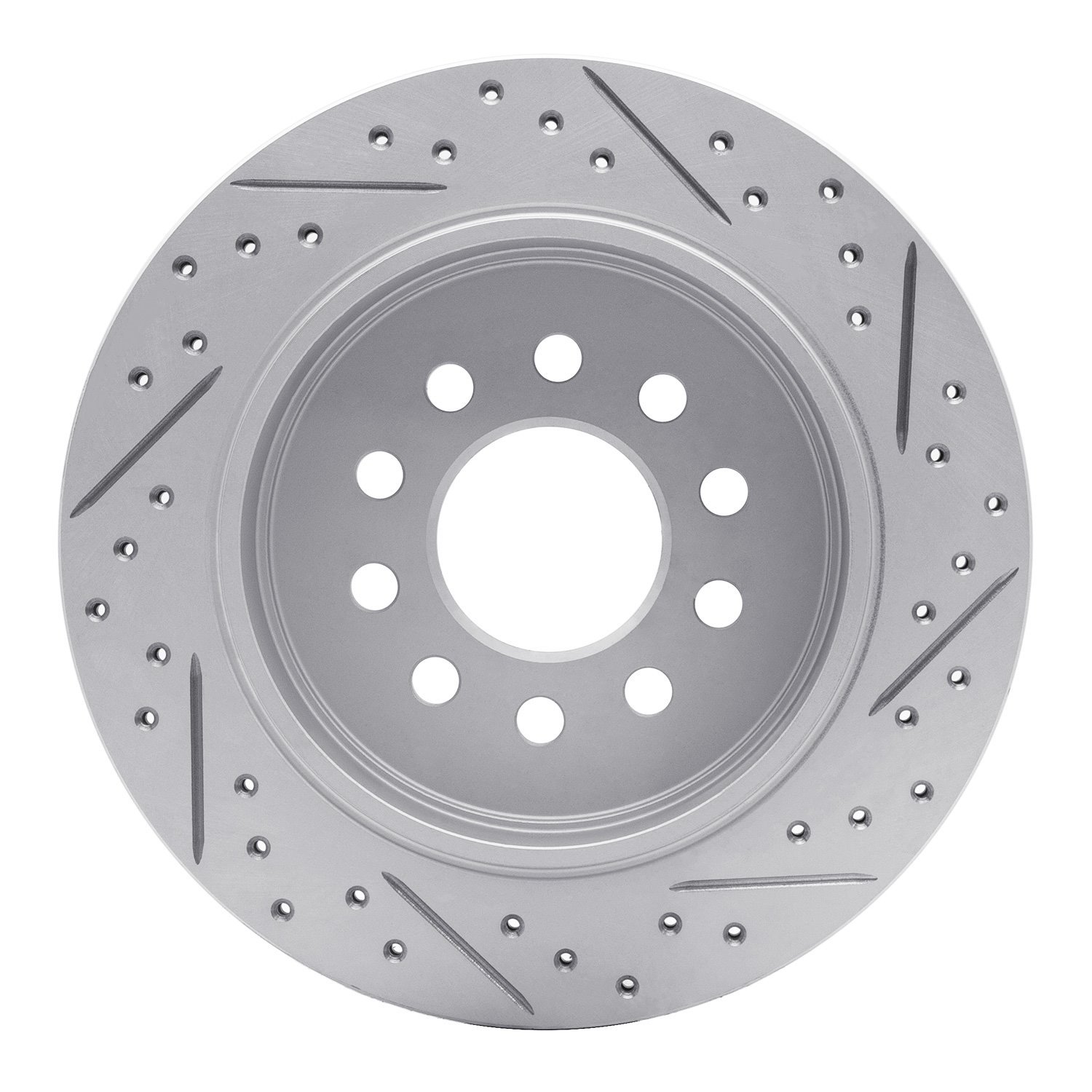 830-55003L Geoperformance Drilled/Slotted Brake Rotor, 2003-2011 Ford/Lincoln/Mercury/Mazda, Position: Rear Left