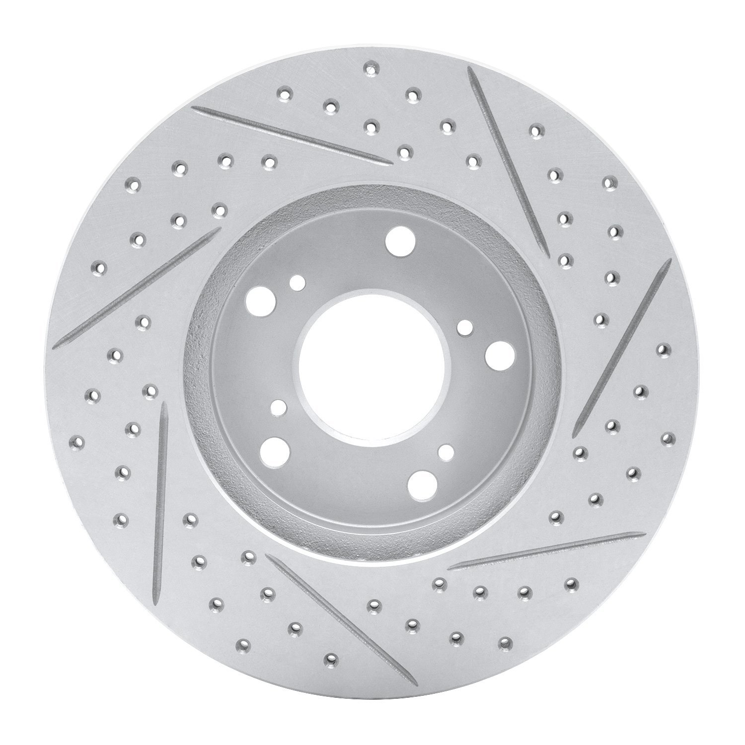 830-59042L Geoperformance Drilled/Slotted Brake Rotor, 1998-2021 Acura/Honda, Position: Front Left