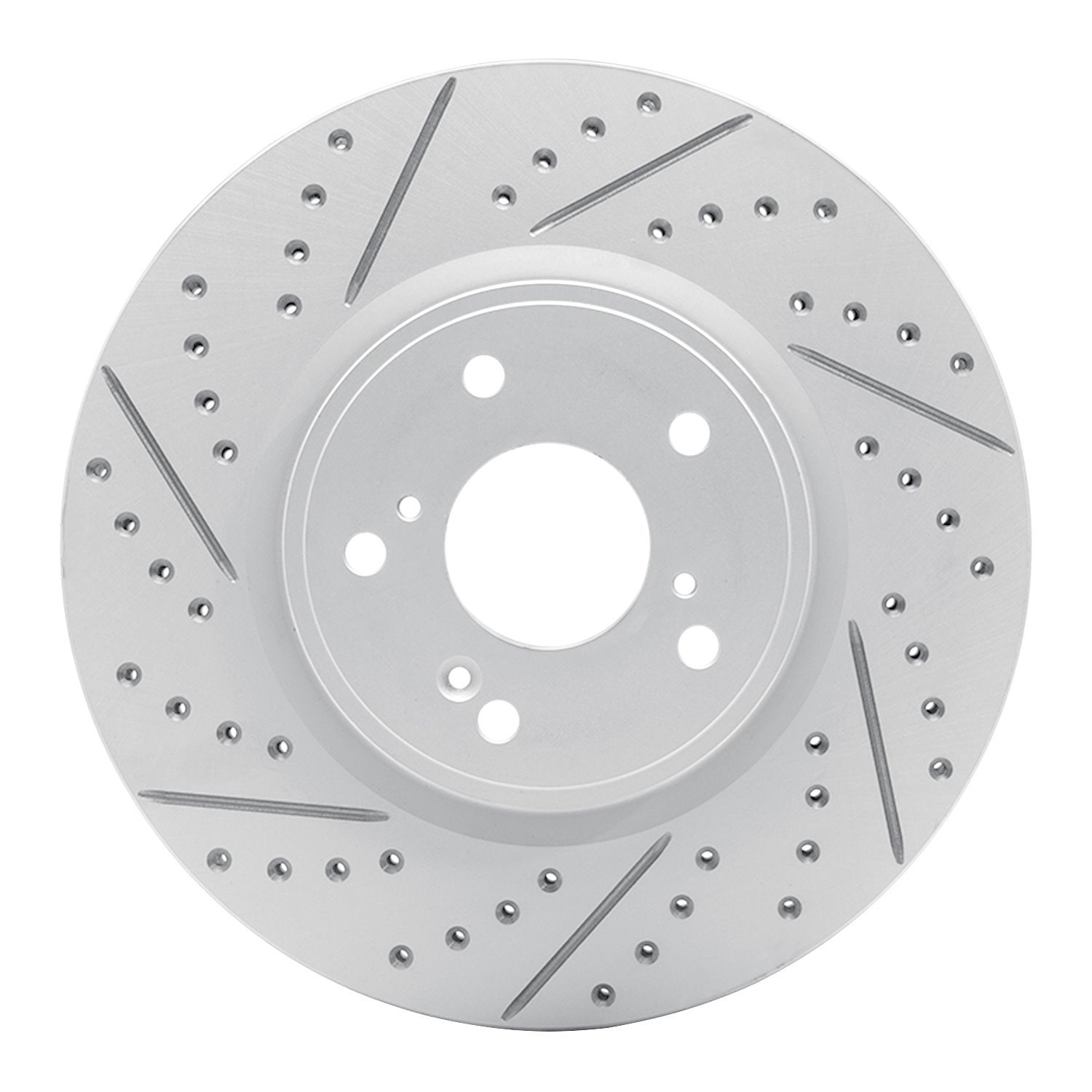 830-59064L Geoperformance Drilled/Slotted Brake Rotor, Fits Select Acura/Honda, Position: Front Left