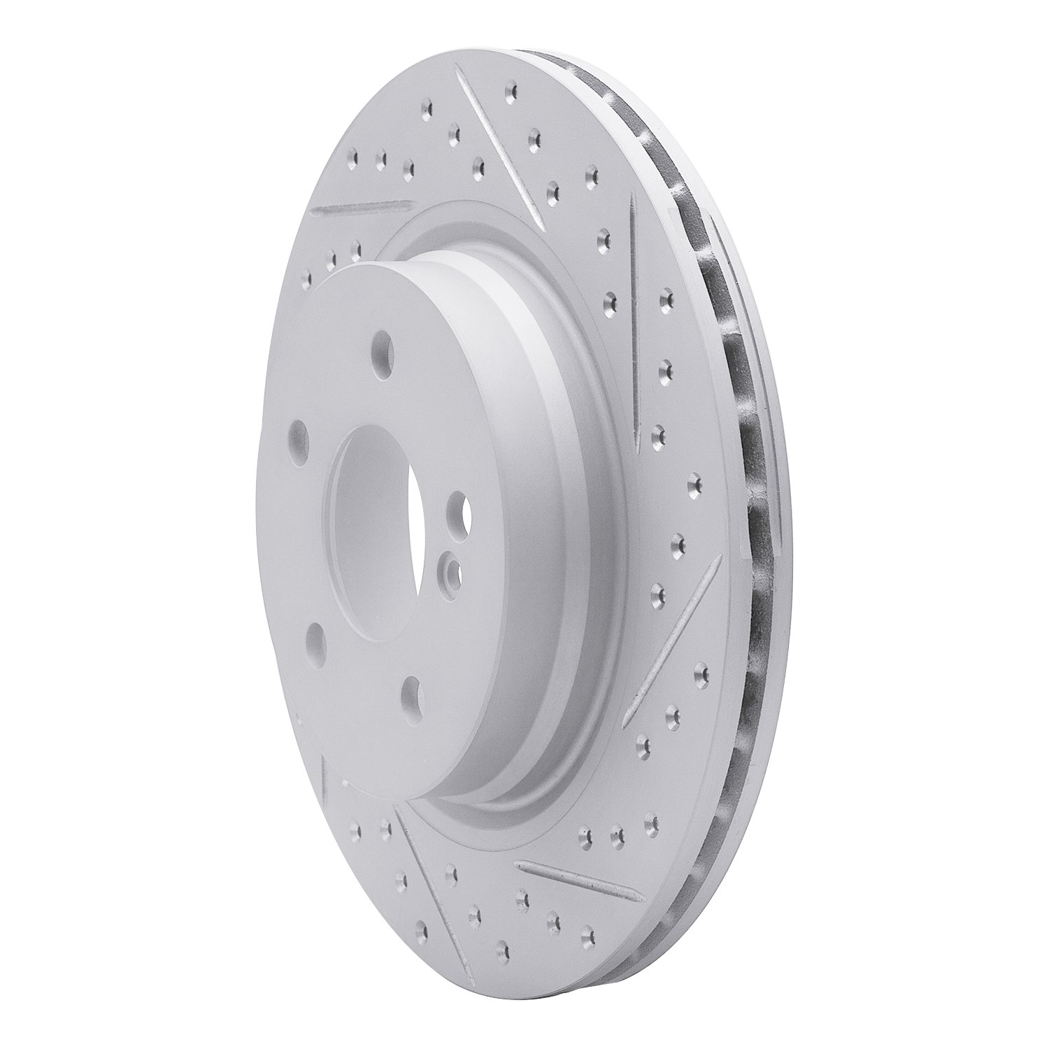830-63089R Geoperformance Drilled/Slotted Brake Rotor, 2008-2017 Mercedes-Benz, Position: Rear Right