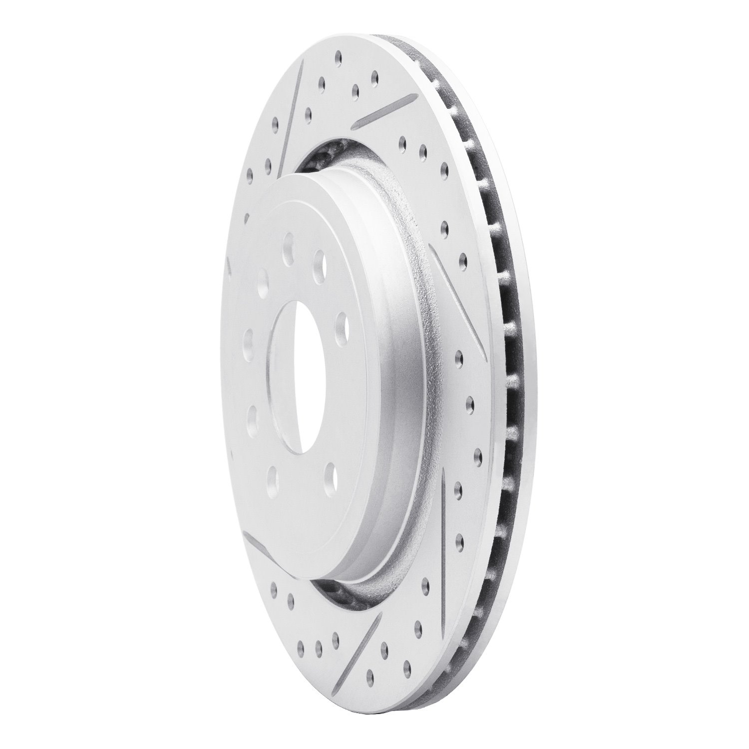 830-65018L Geoperformance Drilled/Slotted Brake Rotor, 2003-2011 GM, Position: Rear Left