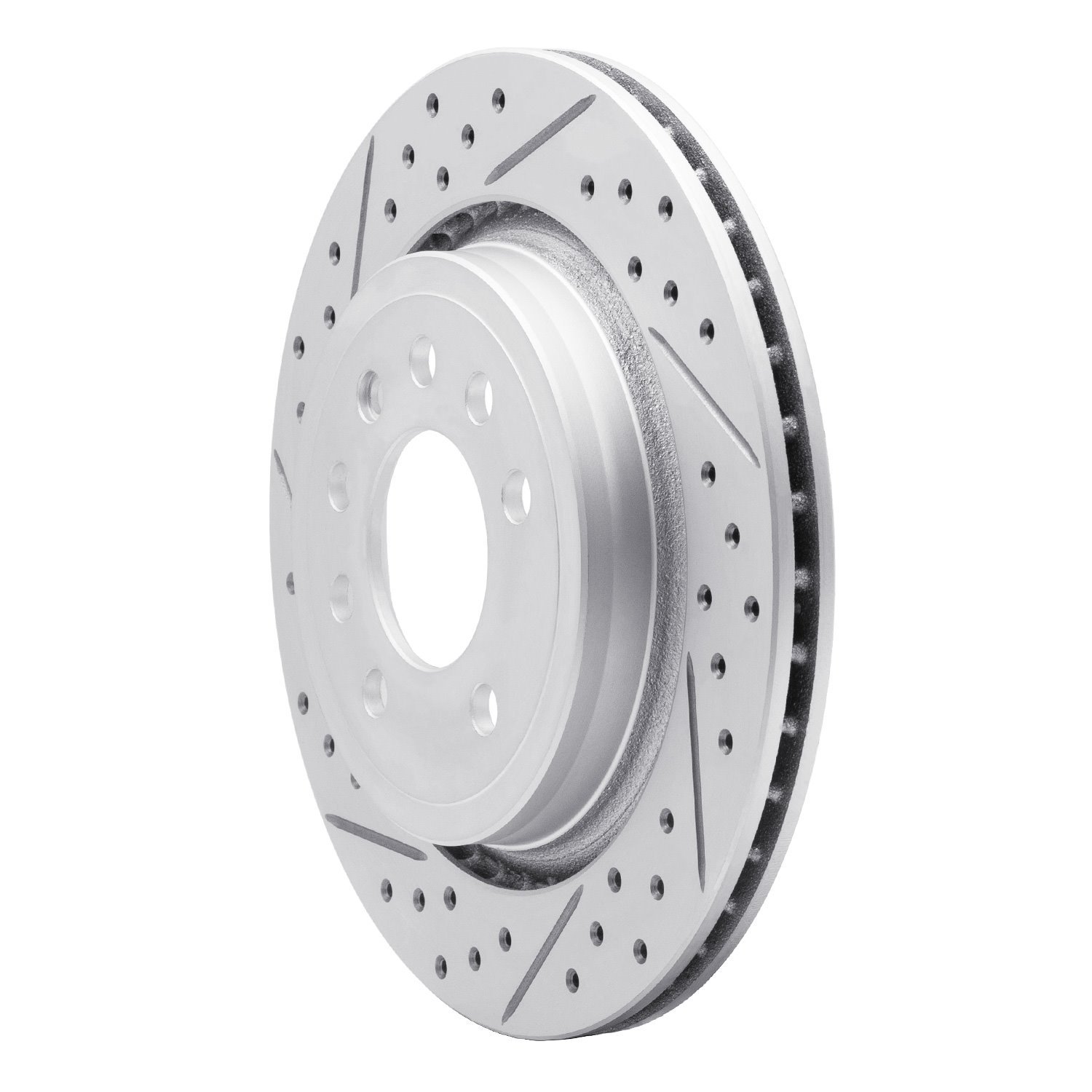 830-65020L Geoperformance Drilled/Slotted Brake Rotor, 2008-2011 GM, Position: Rear Left