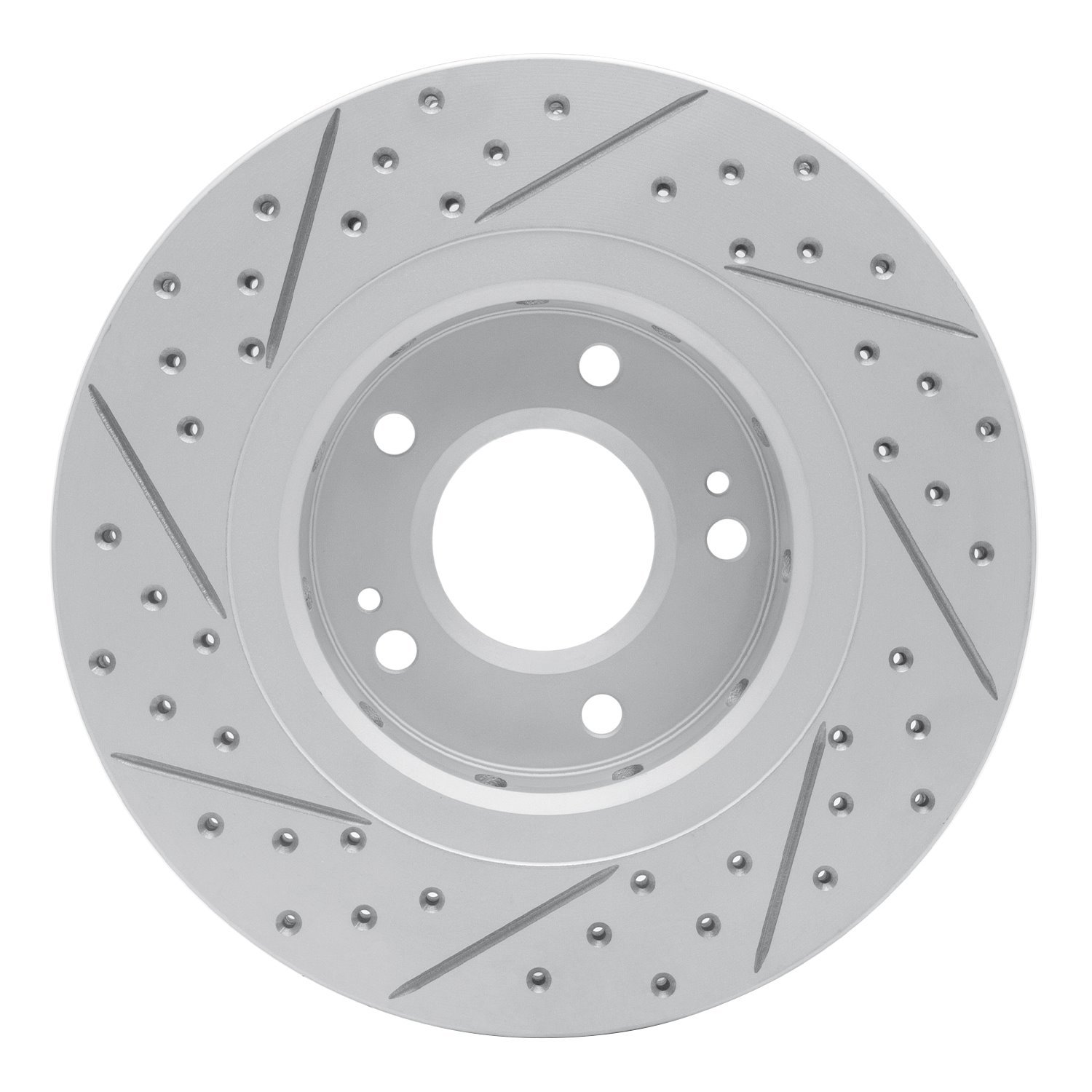 830-72044R Geoperformance Drilled/Slotted Brake Rotor, 2009-2015 Mitsubishi, Position: Front Right