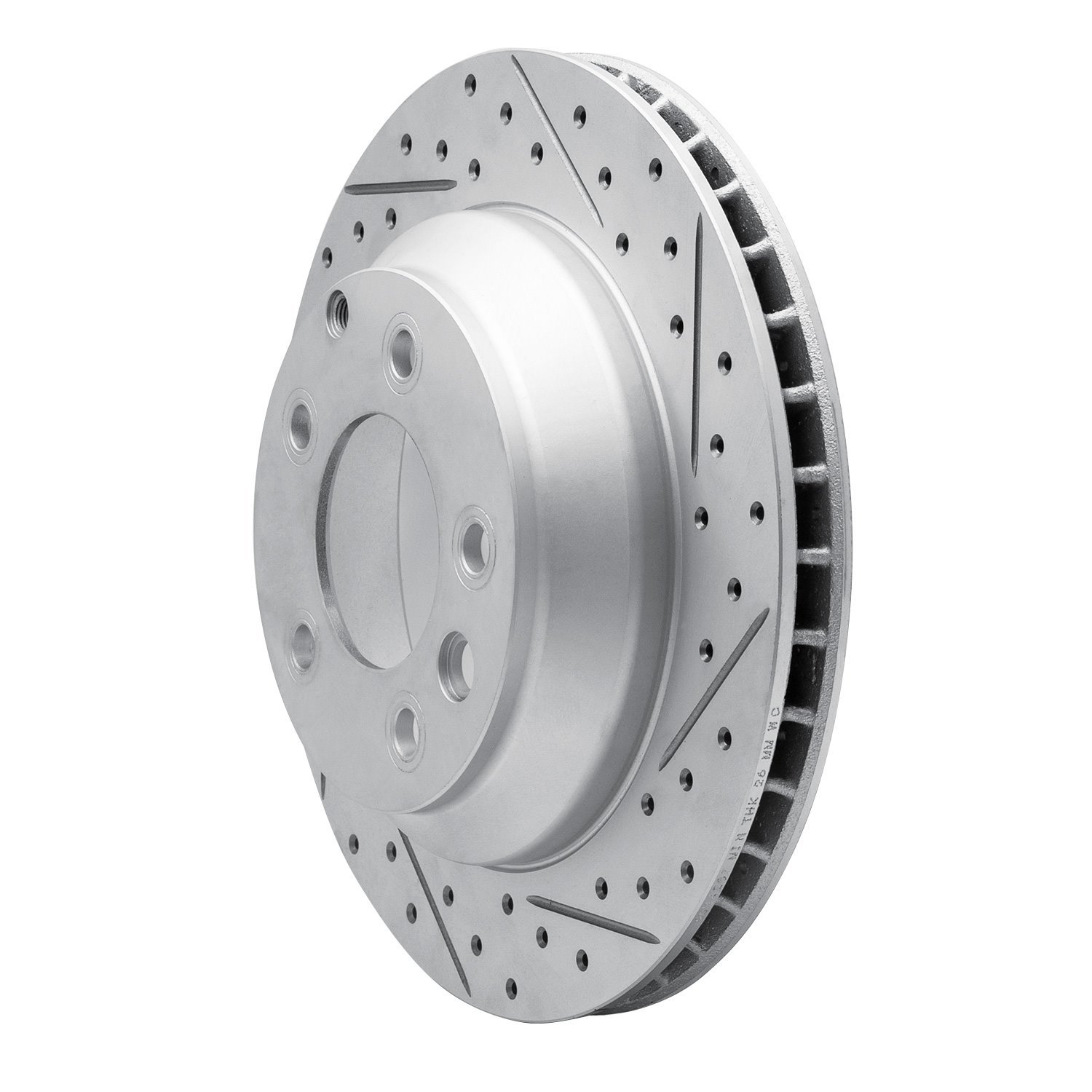 830-74048R Geoperformance Drilled/Slotted Brake Rotor, 2003-2018 Multiple Makes/Models, Position: Rear Right