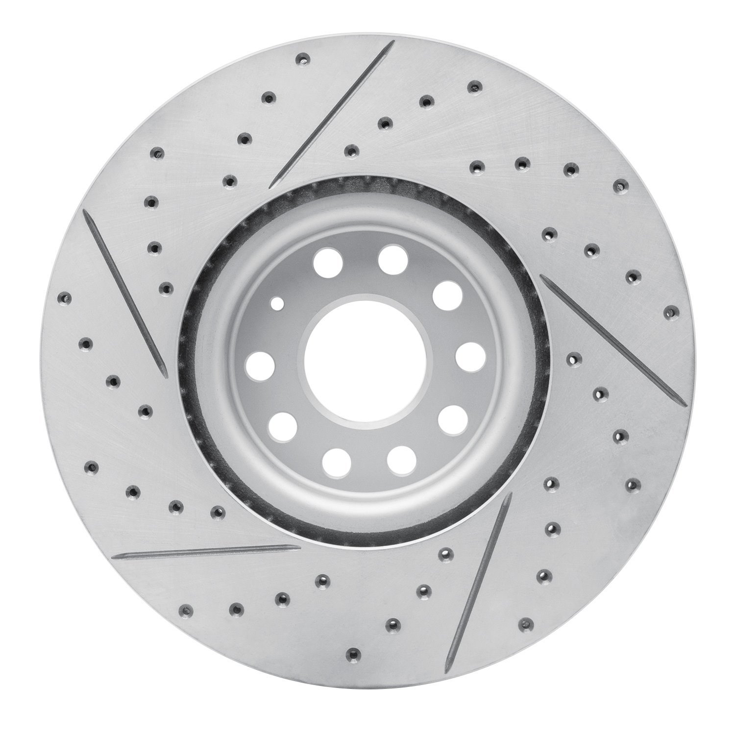 830-74058R Geoperformance Drilled/Slotted Brake Rotor, Fits Select Audi/Volkswagen, Position: Front Right