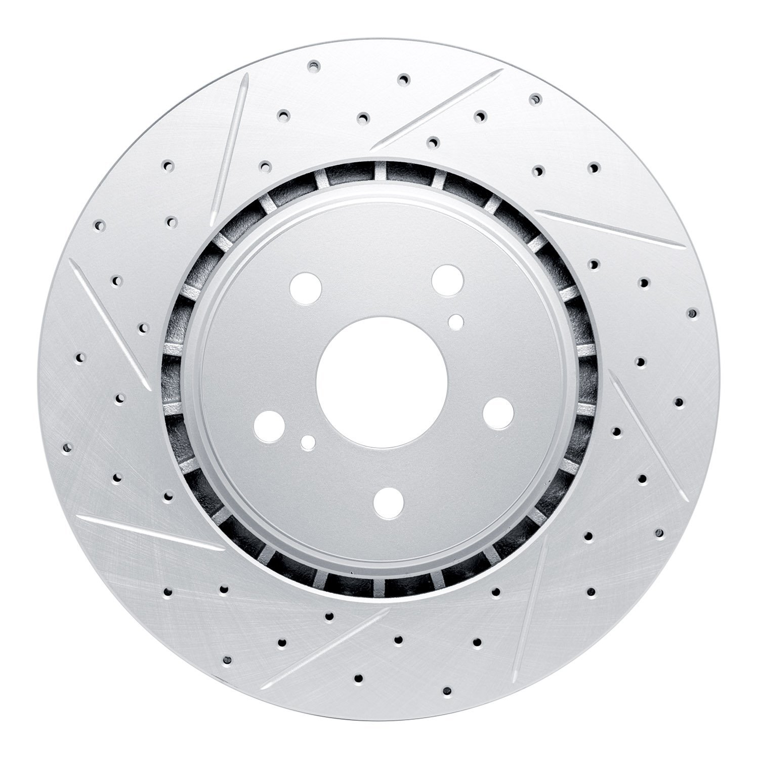 830-75043L Geoperformance Drilled/Slotted Brake Rotor, Fits Select Lexus/Toyota/Scion, Position: Front Left