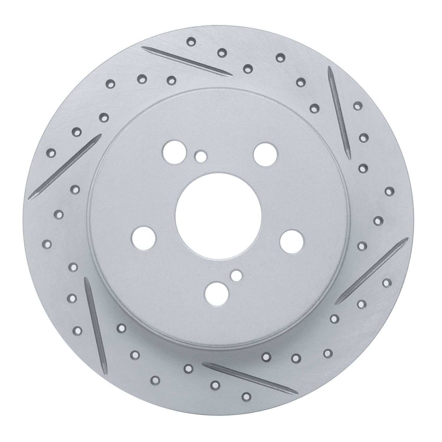 830-76083R Geoperformance Drilled/Slotted Brake Rotor, Fits Select Multiple Makes/Models, Position: Rear Right