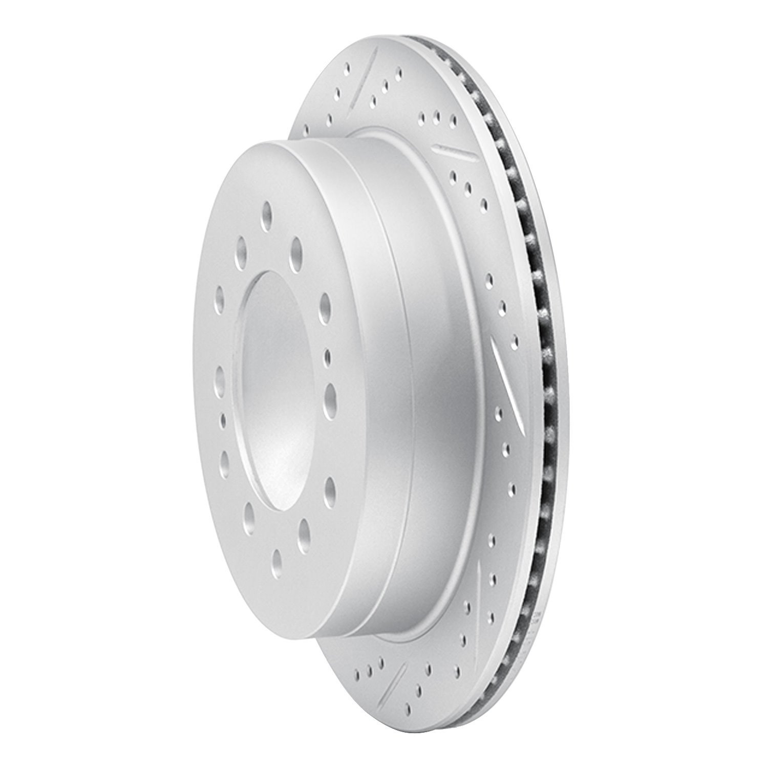 830-76127L Geoperformance Drilled/Slotted Brake Rotor, 2001-2009 Lexus/Toyota/Scion, Position: Rear Left