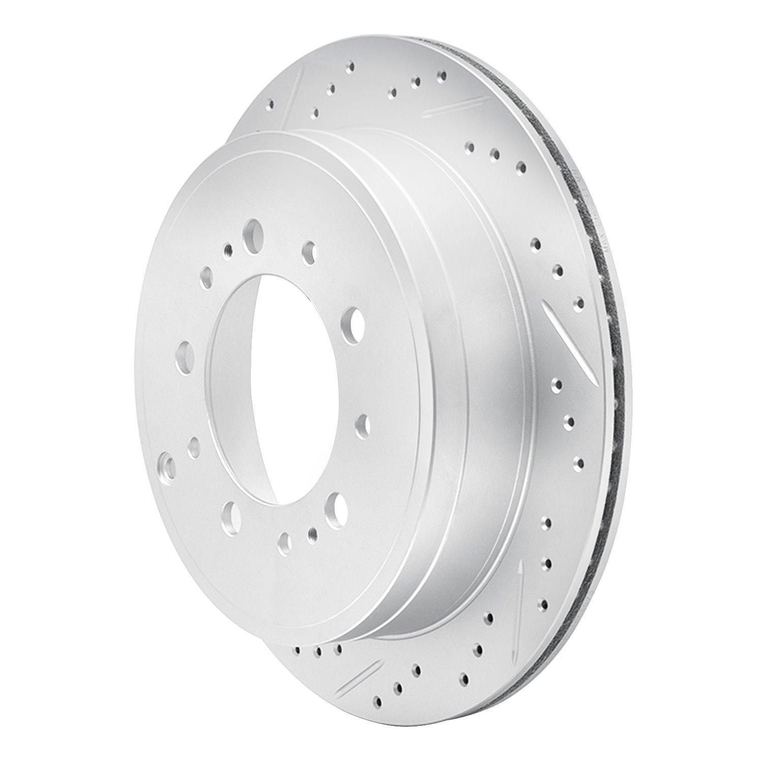 830-76137L Geoperformance Drilled/Slotted Brake Rotor, Fits Select Lexus/Toyota/Scion, Position: Rear Left