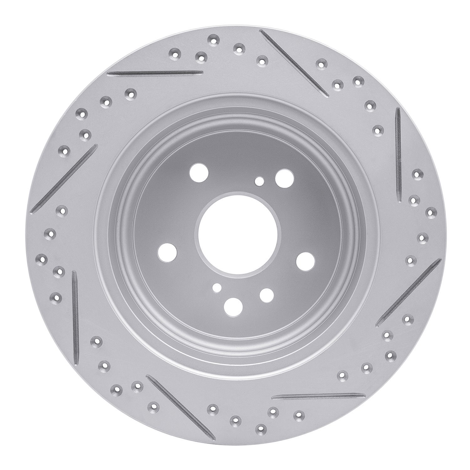 830-76139L Geoperformance Drilled/Slotted Brake Rotor, 2008-2013 Lexus/Toyota/Scion, Position: Rear Left