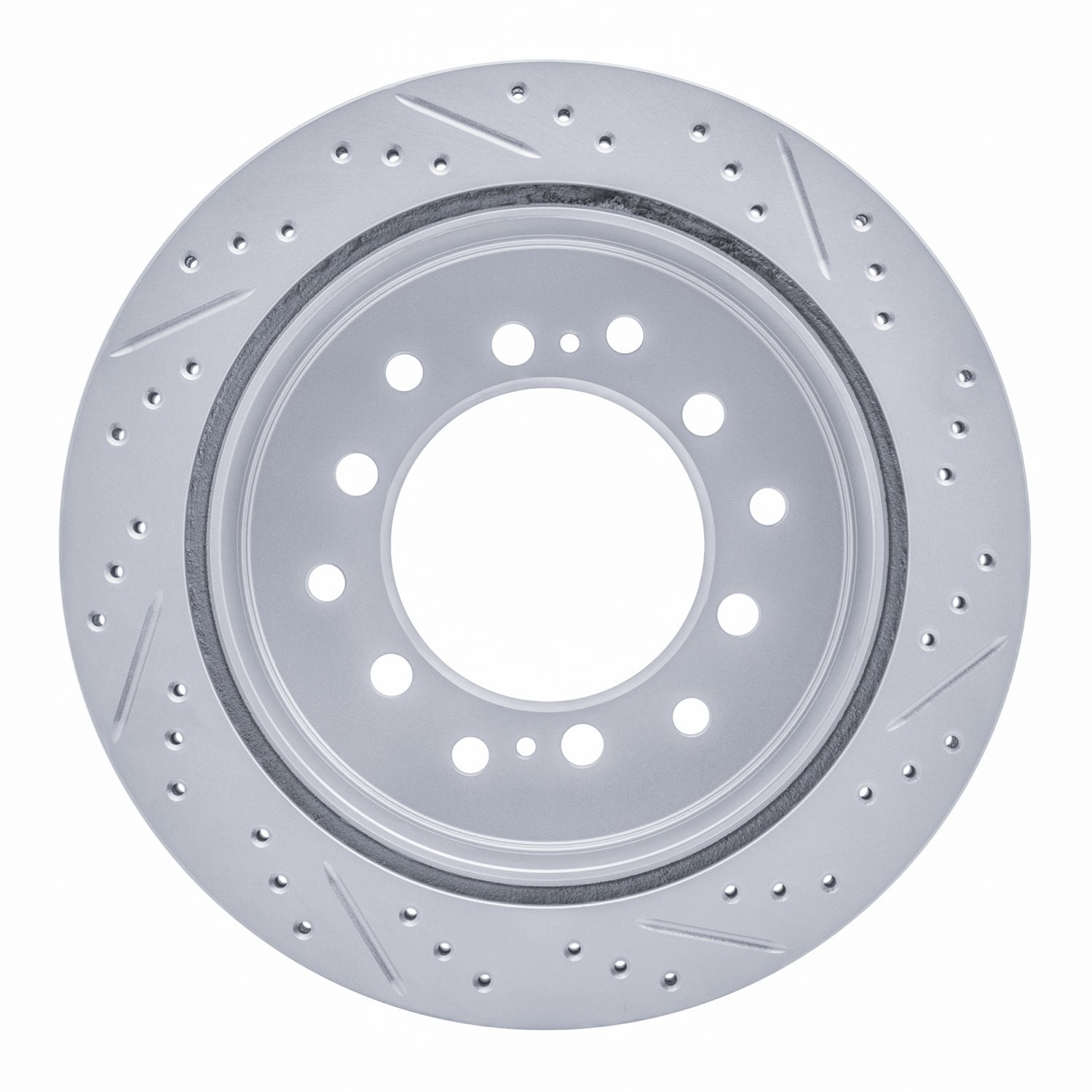 830-76143L Geoperformance Drilled/Slotted Brake Rotor, Fits Select Lexus/Toyota/Scion, Position: Rear Left