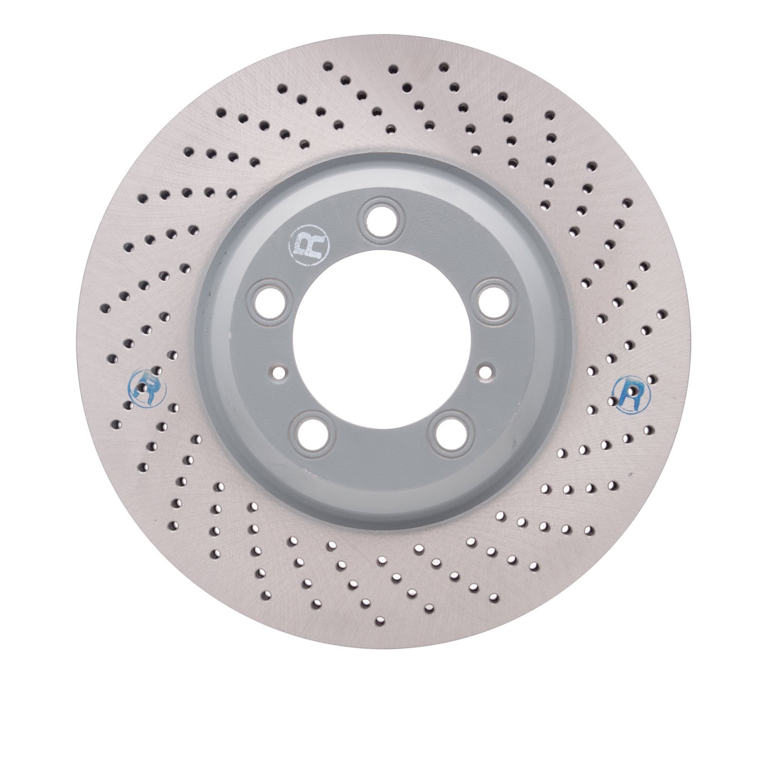 920-02041D GEOMET Drilled Hi-Carbon Alloy Brake Rotor [Coated], 2002-2008 Porsche, Position: Right Front