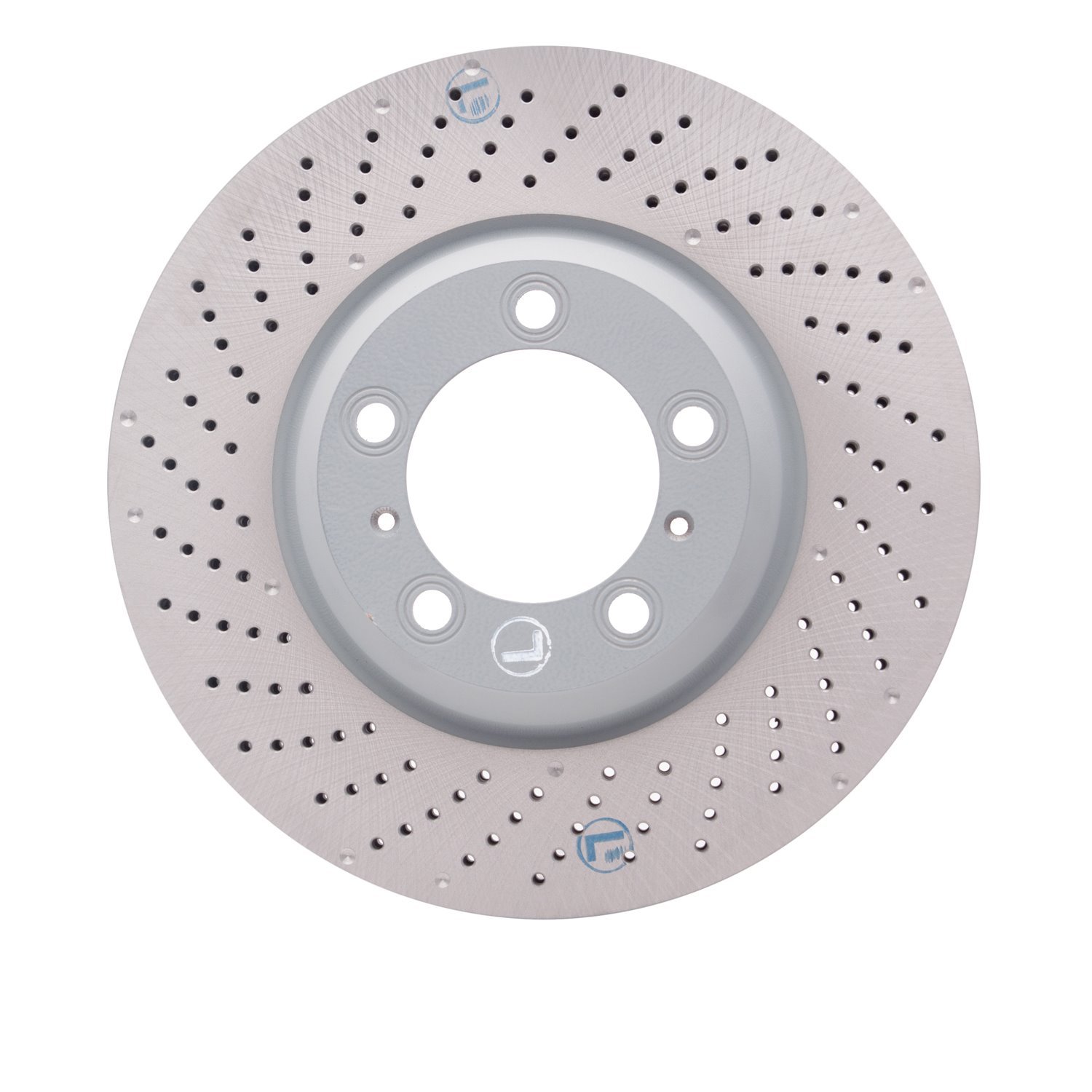 920-02045D GEOMET Drilled Hi-Carbon Alloy Brake Rotor [Coated], 2007-2013 Porsche, Position: Left Front