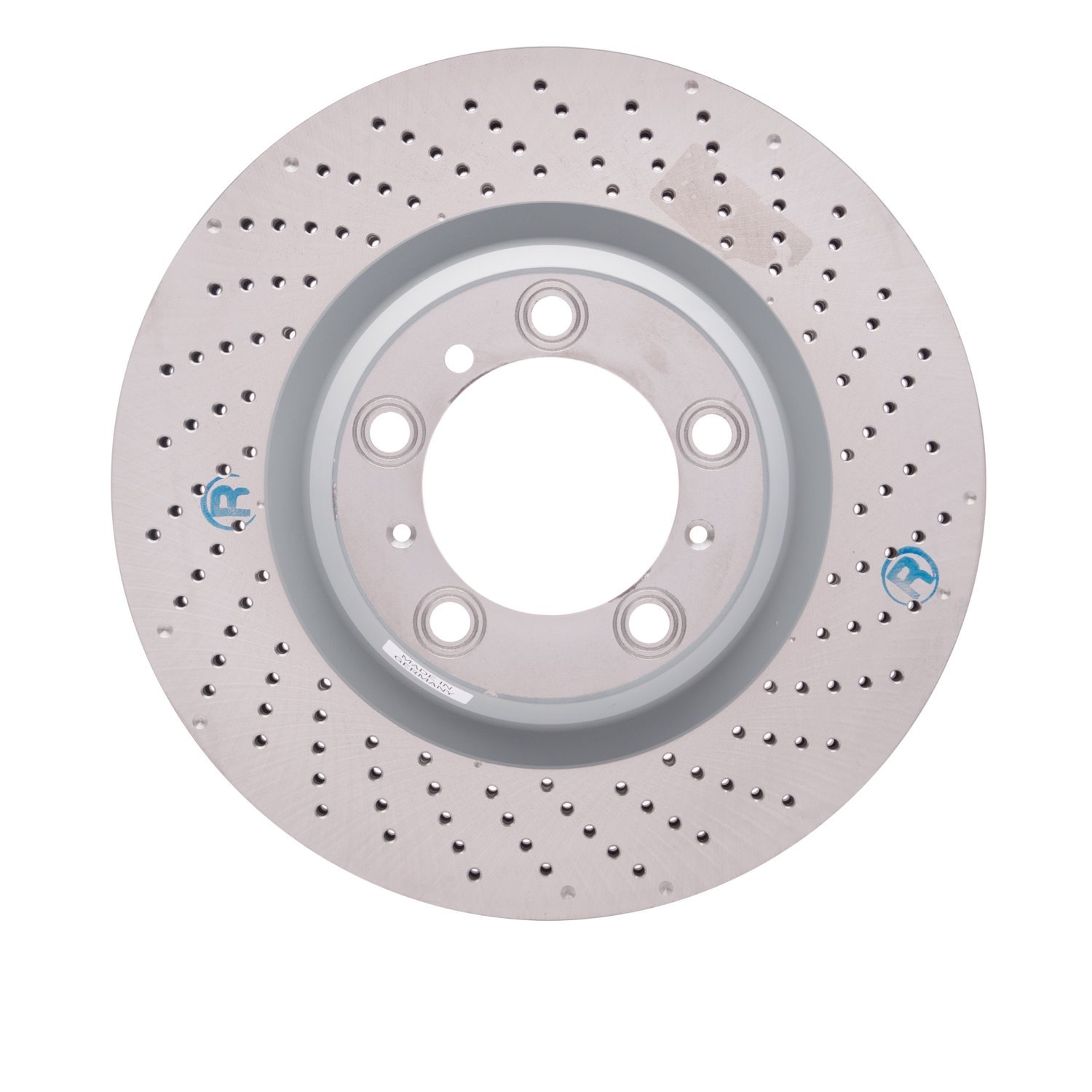 920-02062D GEOMET Drilled Hi-Carbon Alloy Brake Rotor [Coated], 2010-2021 Porsche, Position: Rear Right